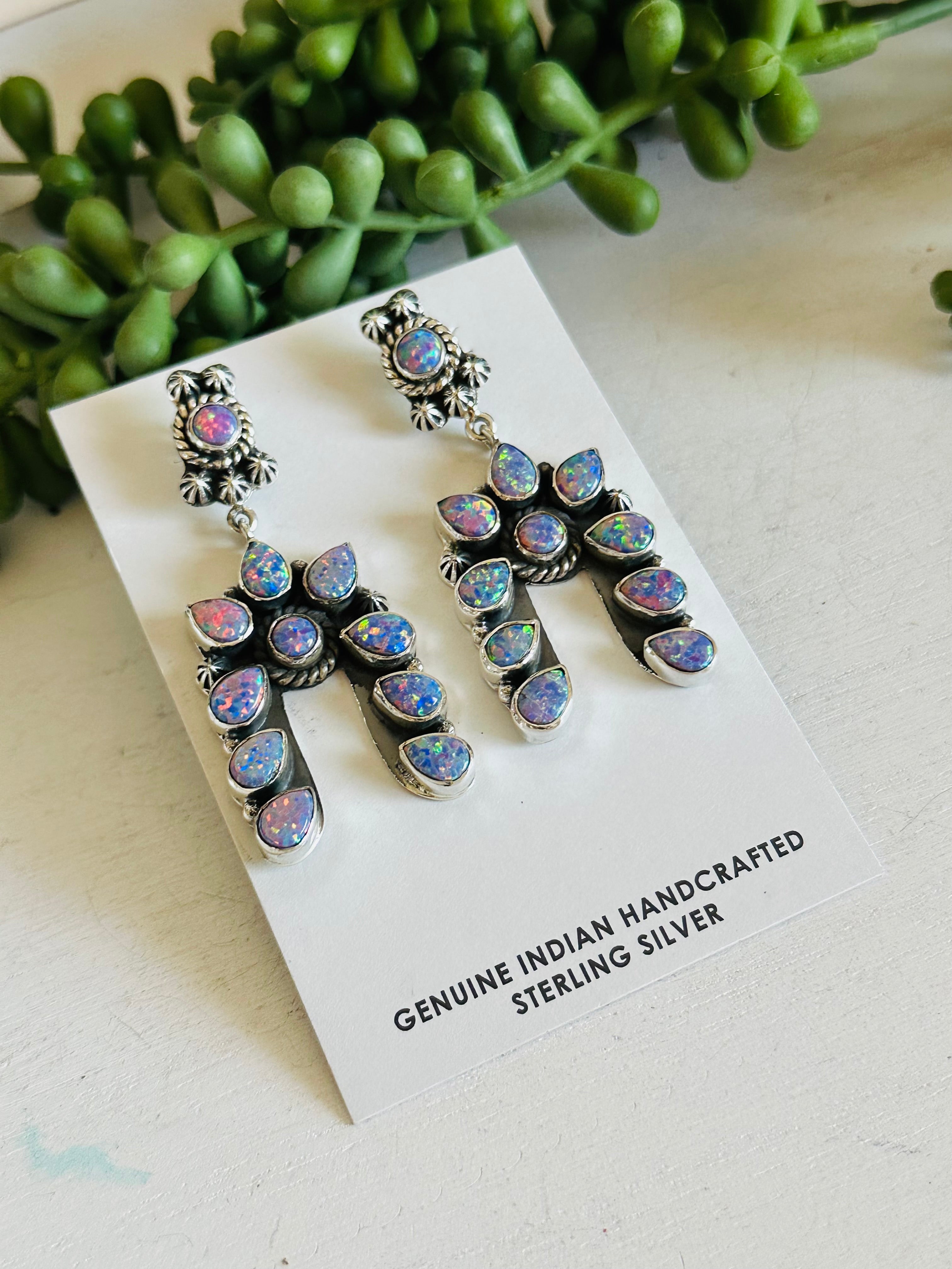 TTD “The Storm” Opal & Sterling Silver Earrings