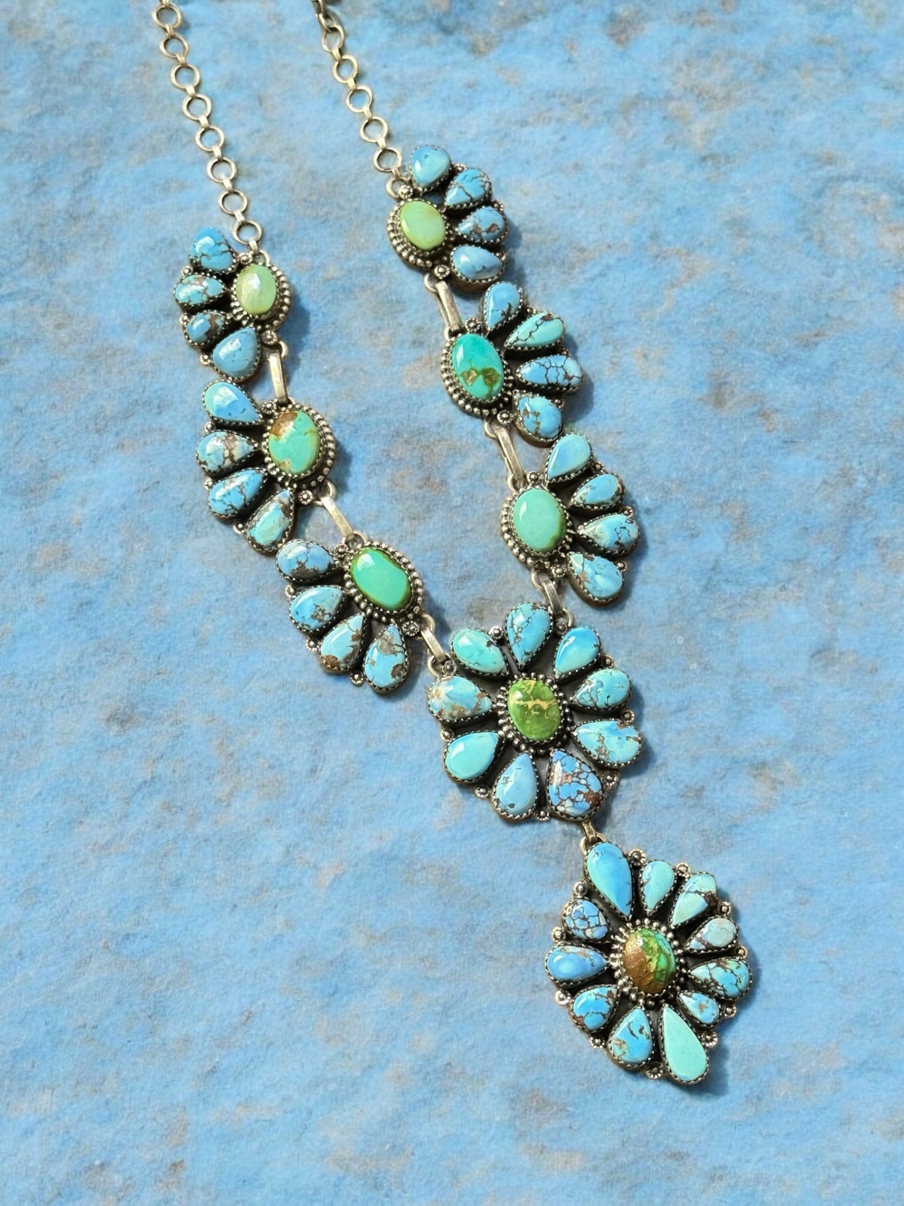 Southwest Made Multi Stone & Sterling Silver Necklace