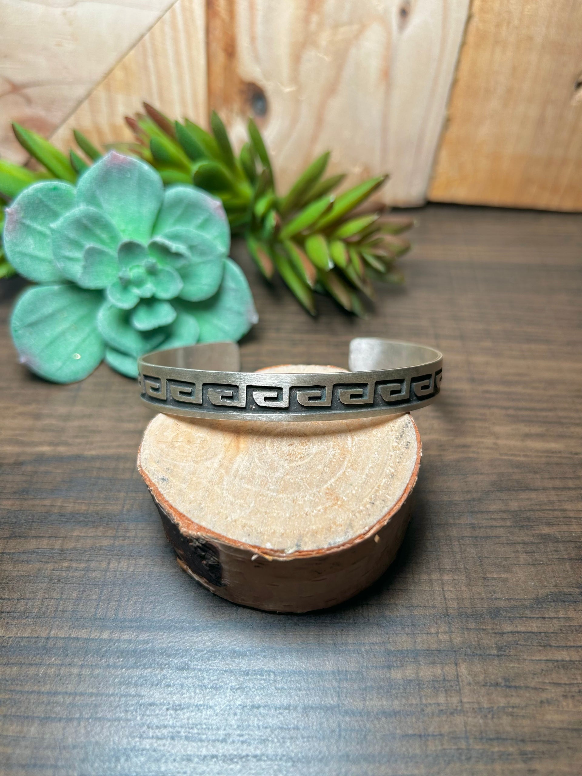 Navajo Made Sterling Silver Cuff Bracelet