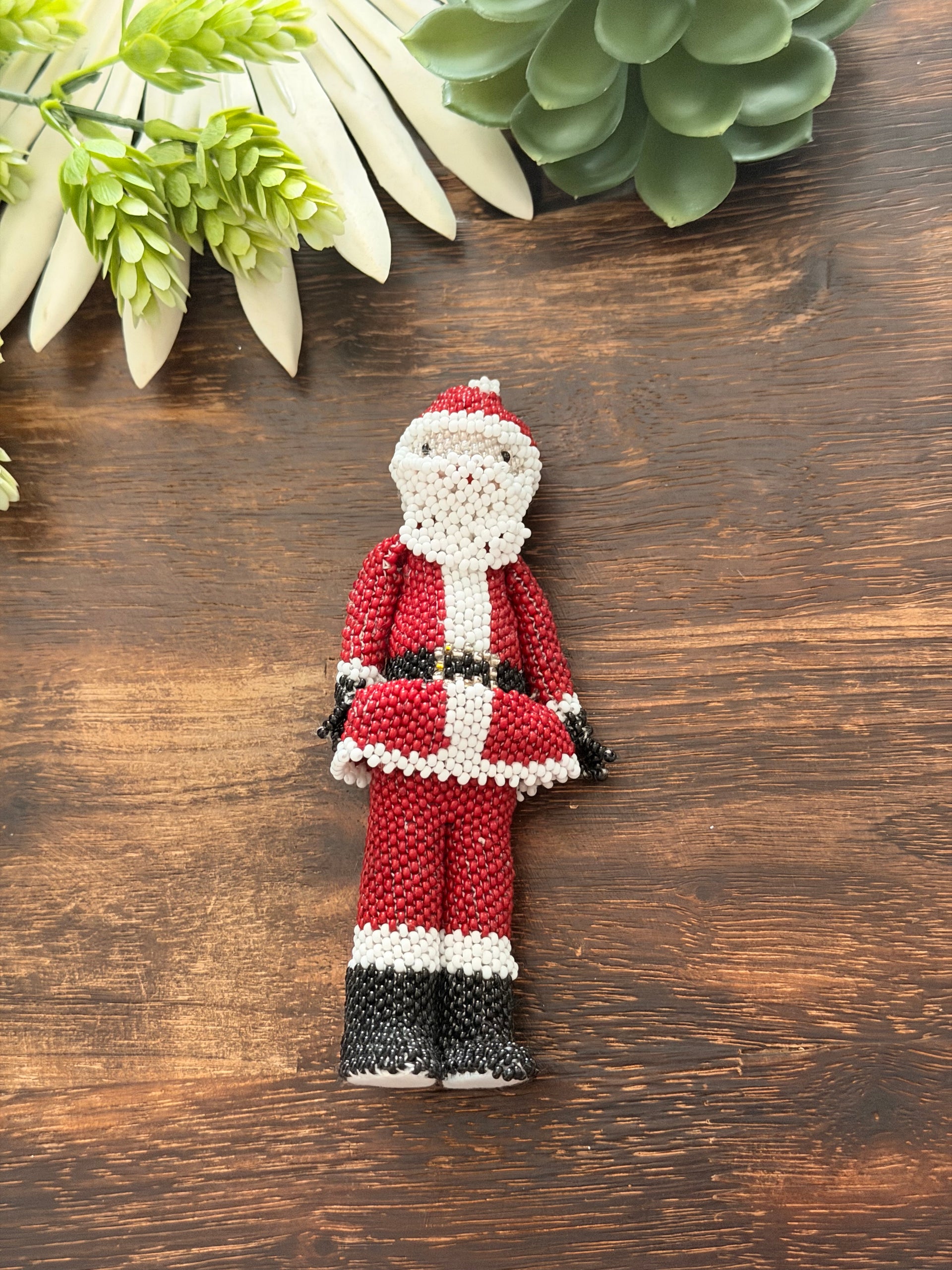 Rolanda Begay Beaded Santa Ornament/Pendant
