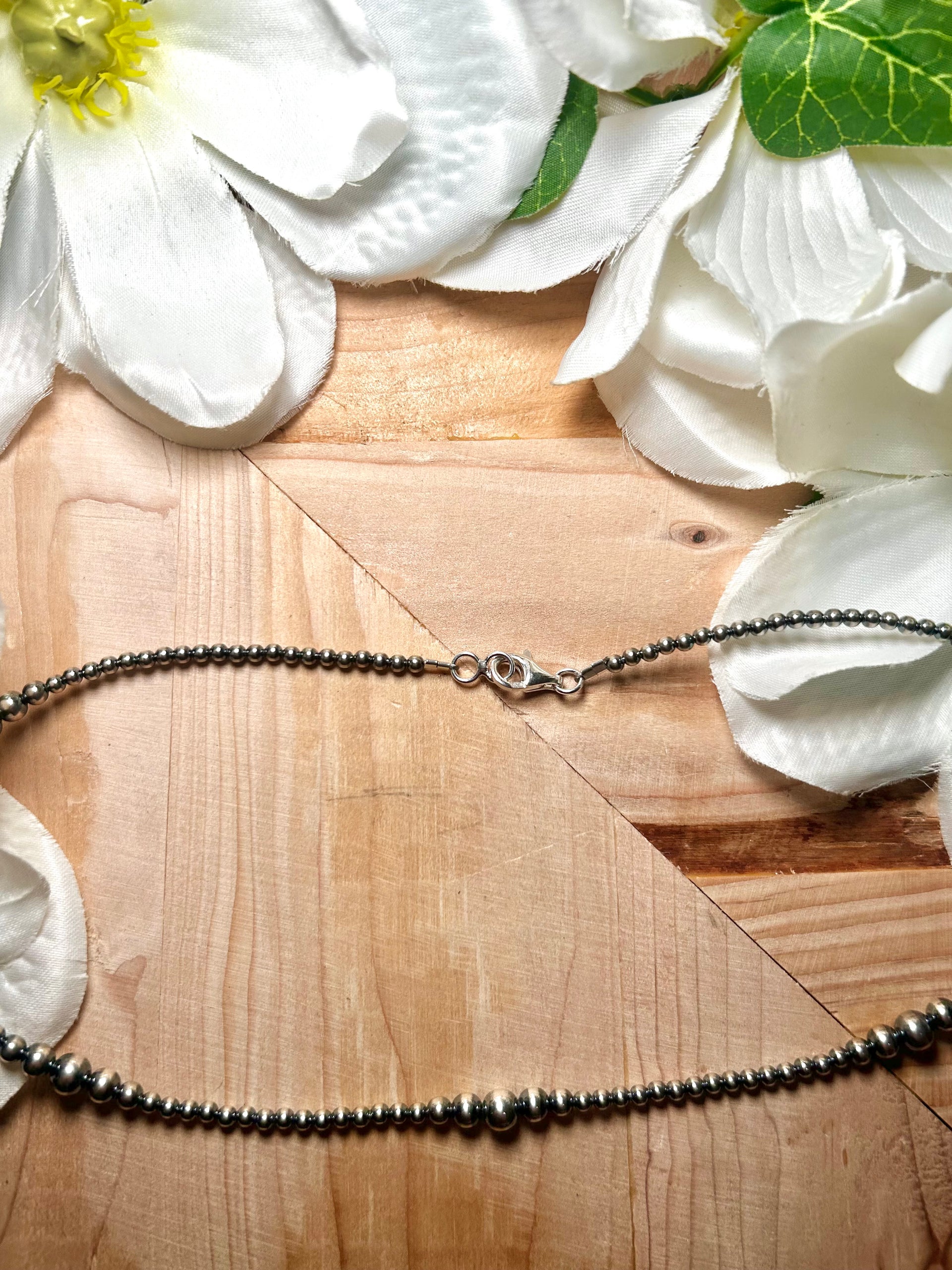 Navajo Made Sterling Silver Necklace