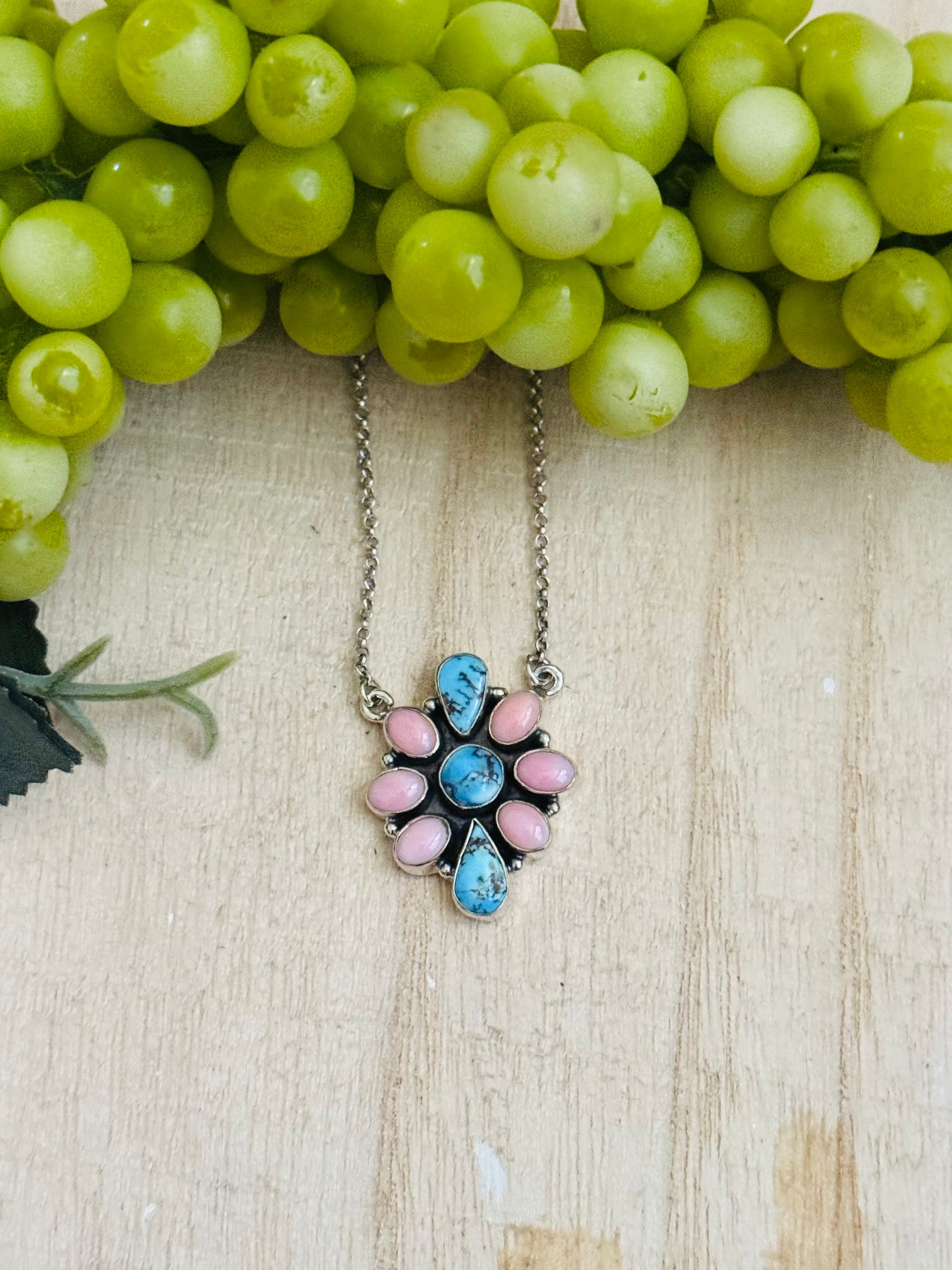 Southwest Made Multi Stone & Sterling Silver Necklace