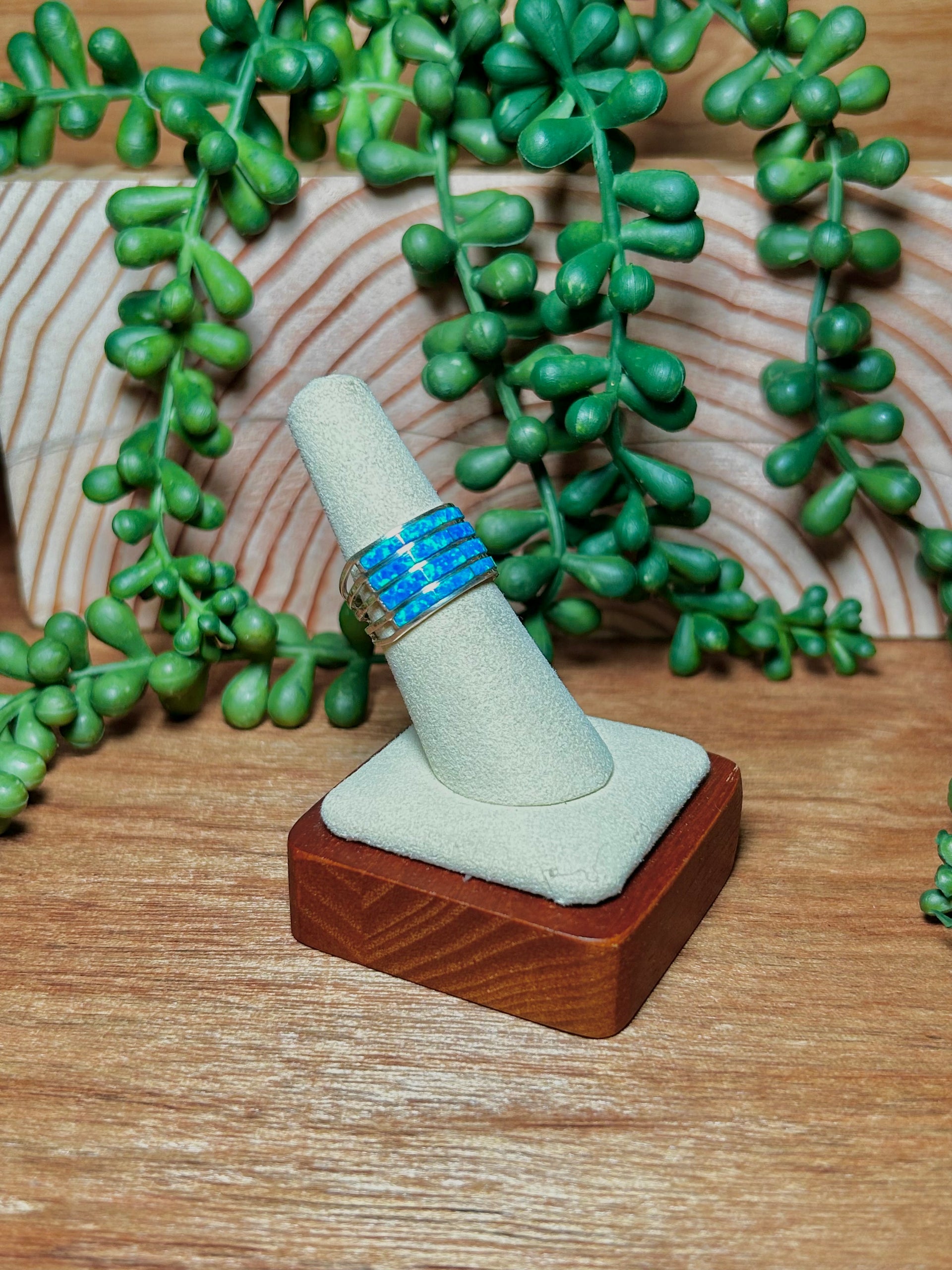 Kyle Made Opal & Sterling Silver Ring Size 7