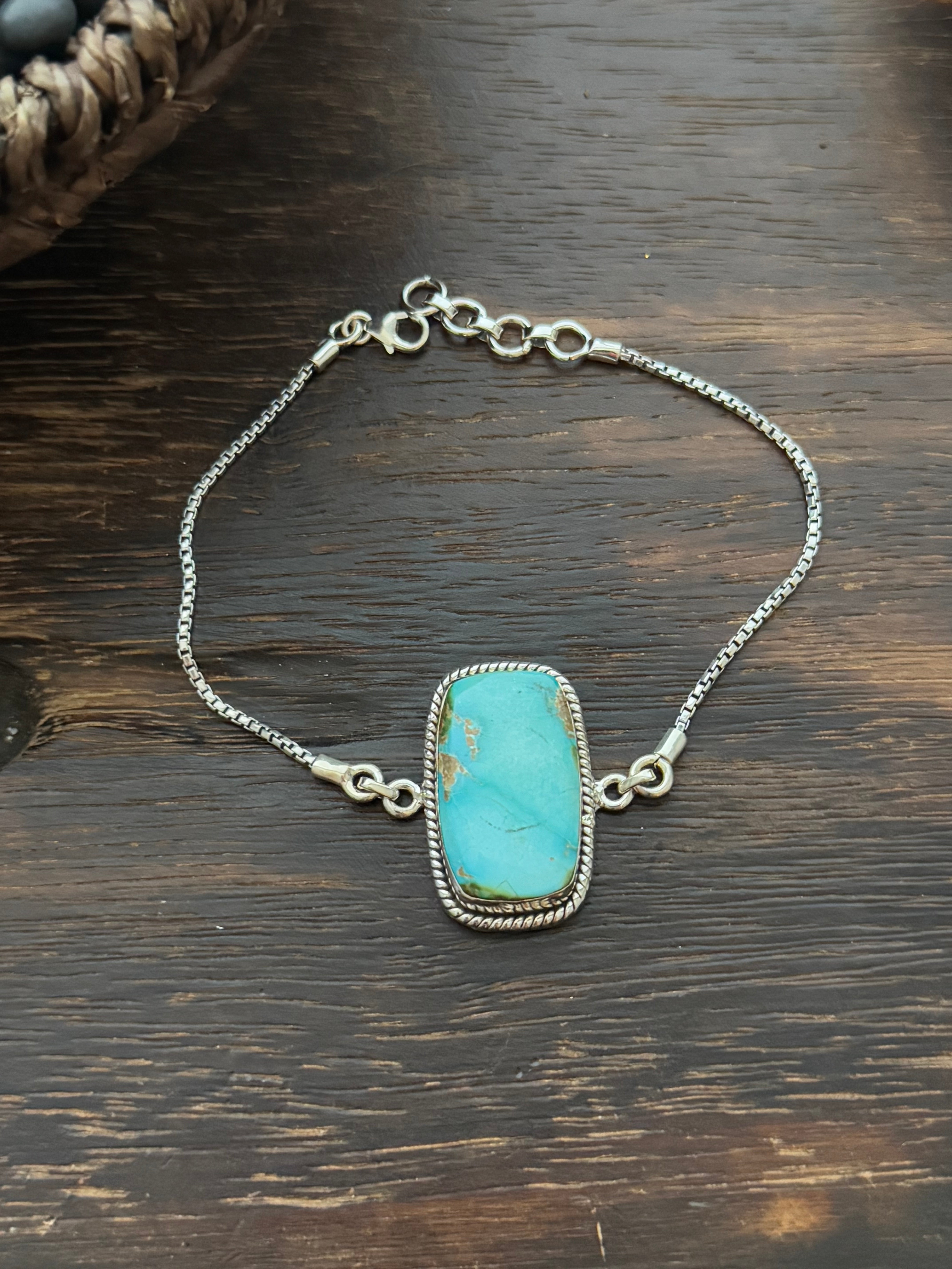 TTD Kingman Turquoise & Sterling Silver Bracelet