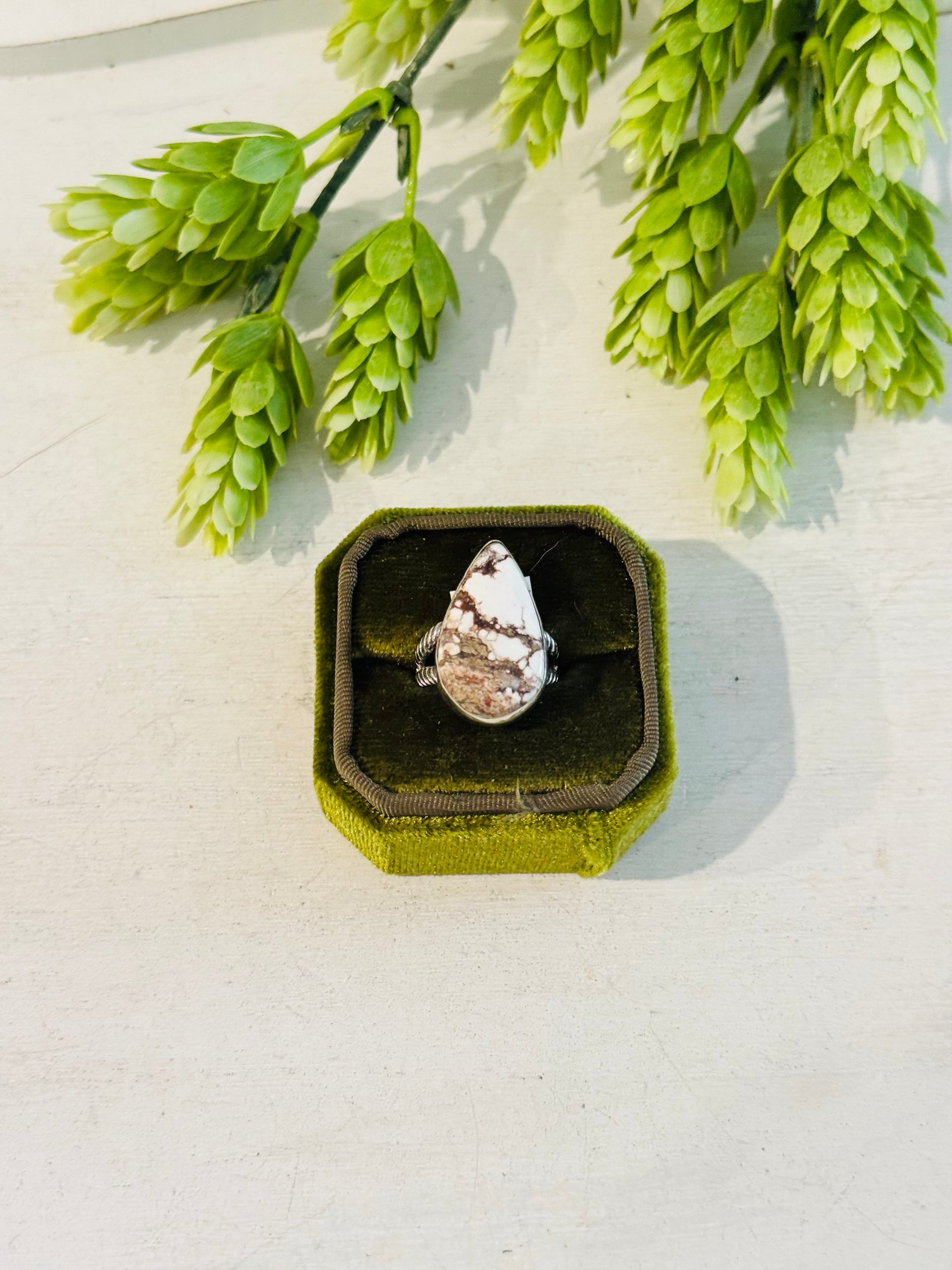 Southwest Made Wild Horse & Sterling Sliver Ring Size 7