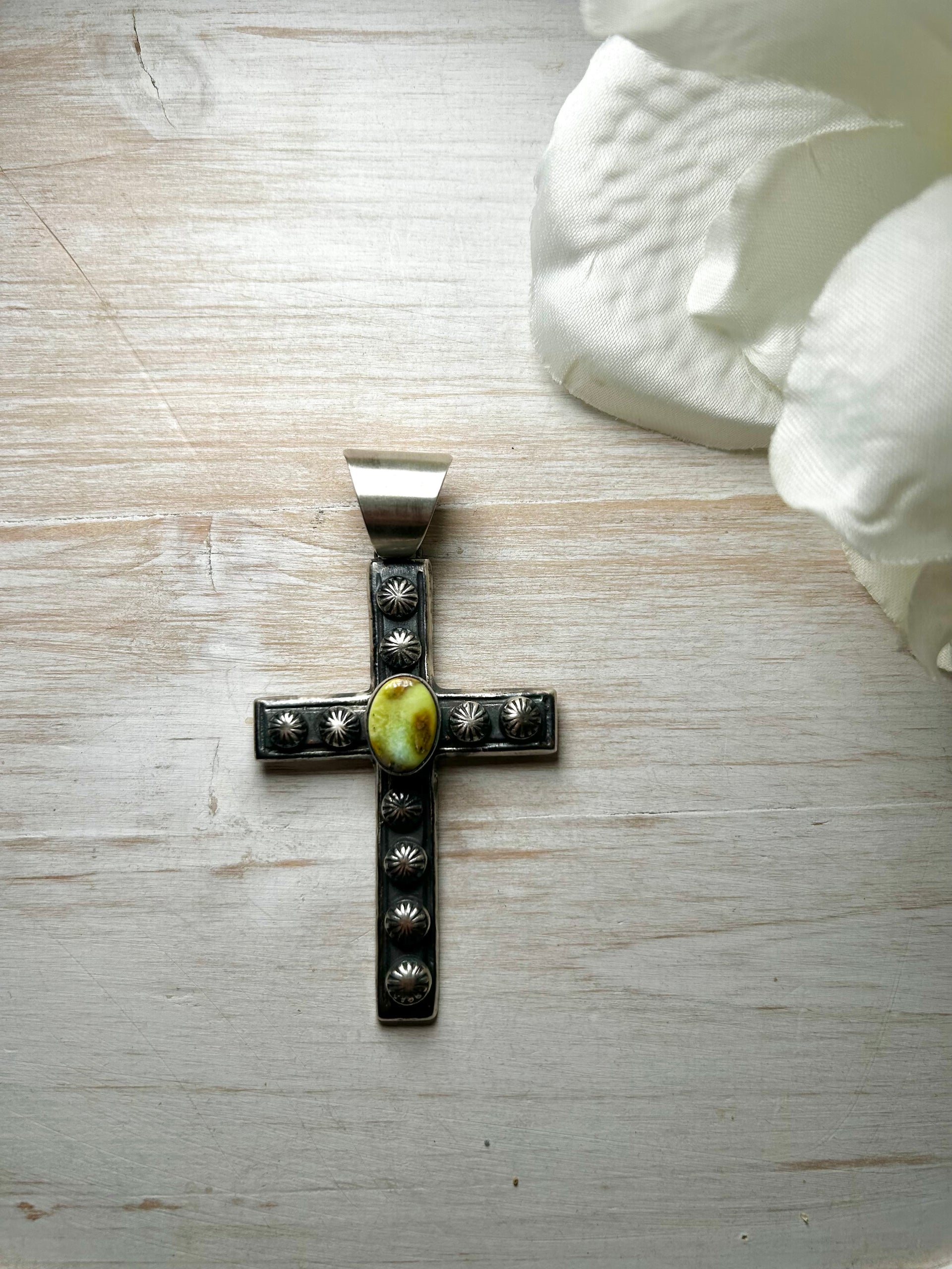 Chimney Butte Palomino Variscite & Sterling Silver Pendant