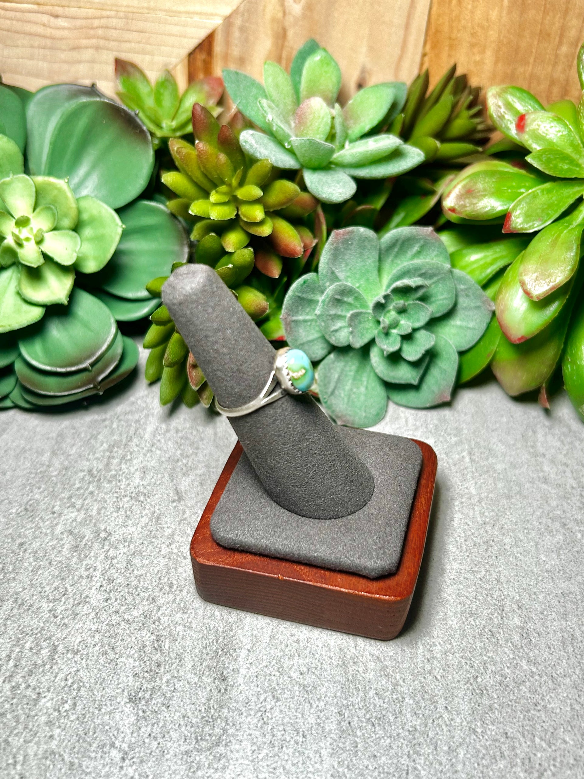 Randy Boyd Sonoran Mountain Turquoise & Sterling Silver Ring Size 6