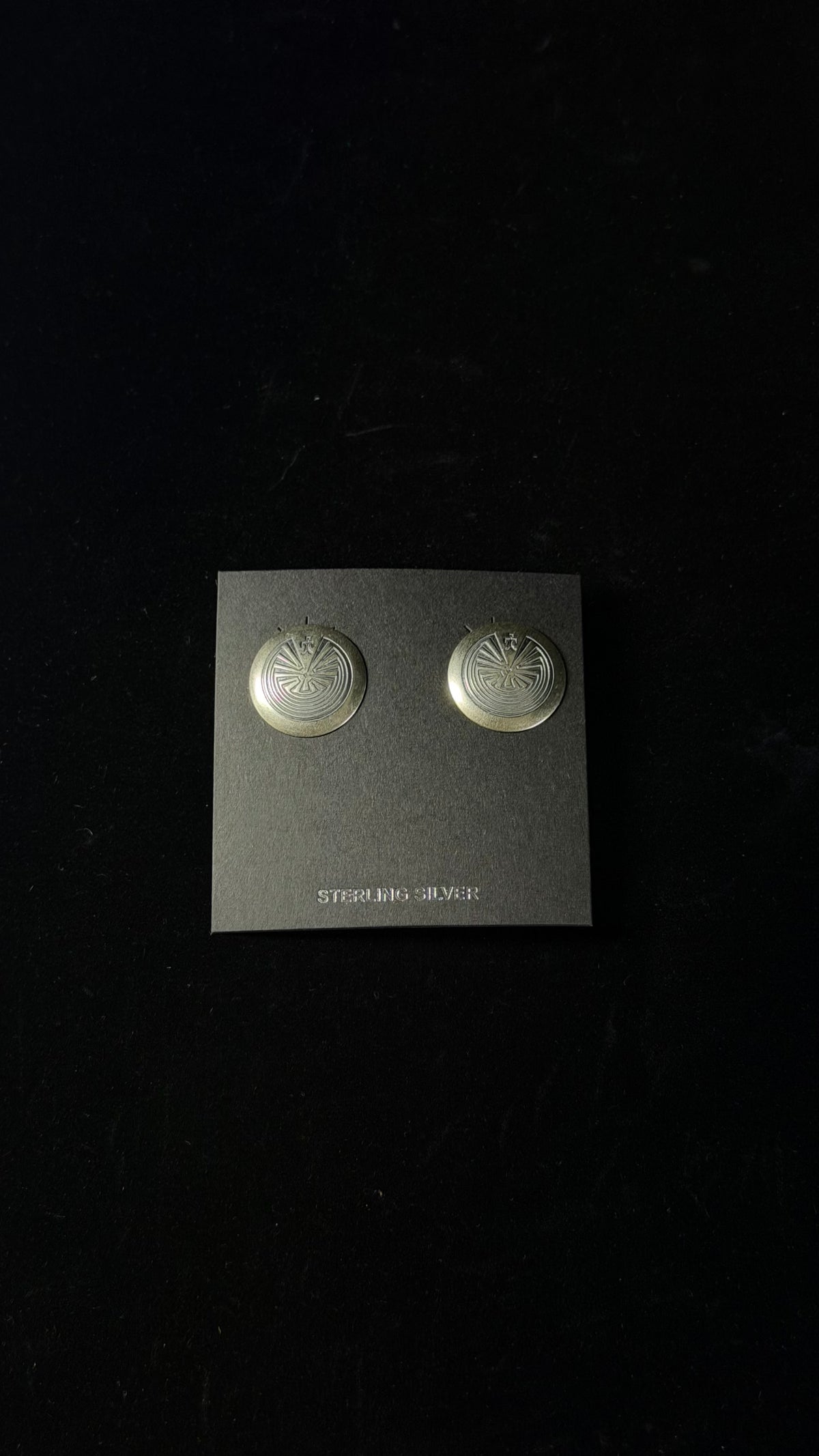 Navajo Made Sterling Silver Post Earrings