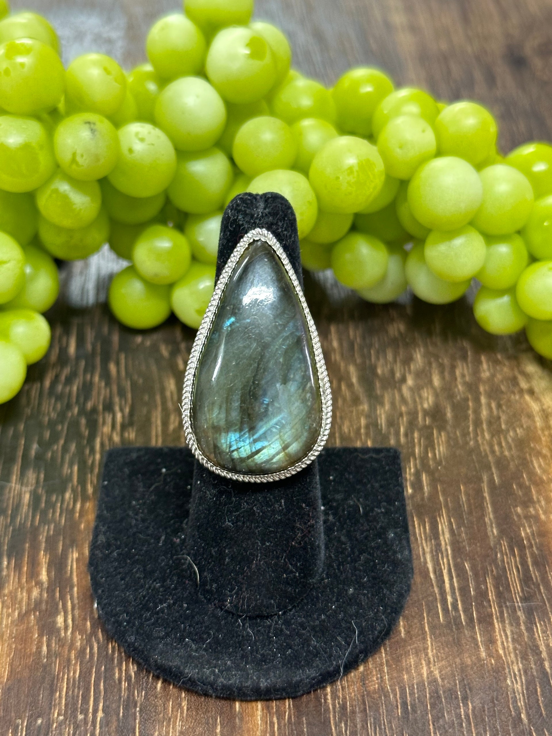 Reda Galvan Labradorite & Sterling Silver Ring Size 6.75