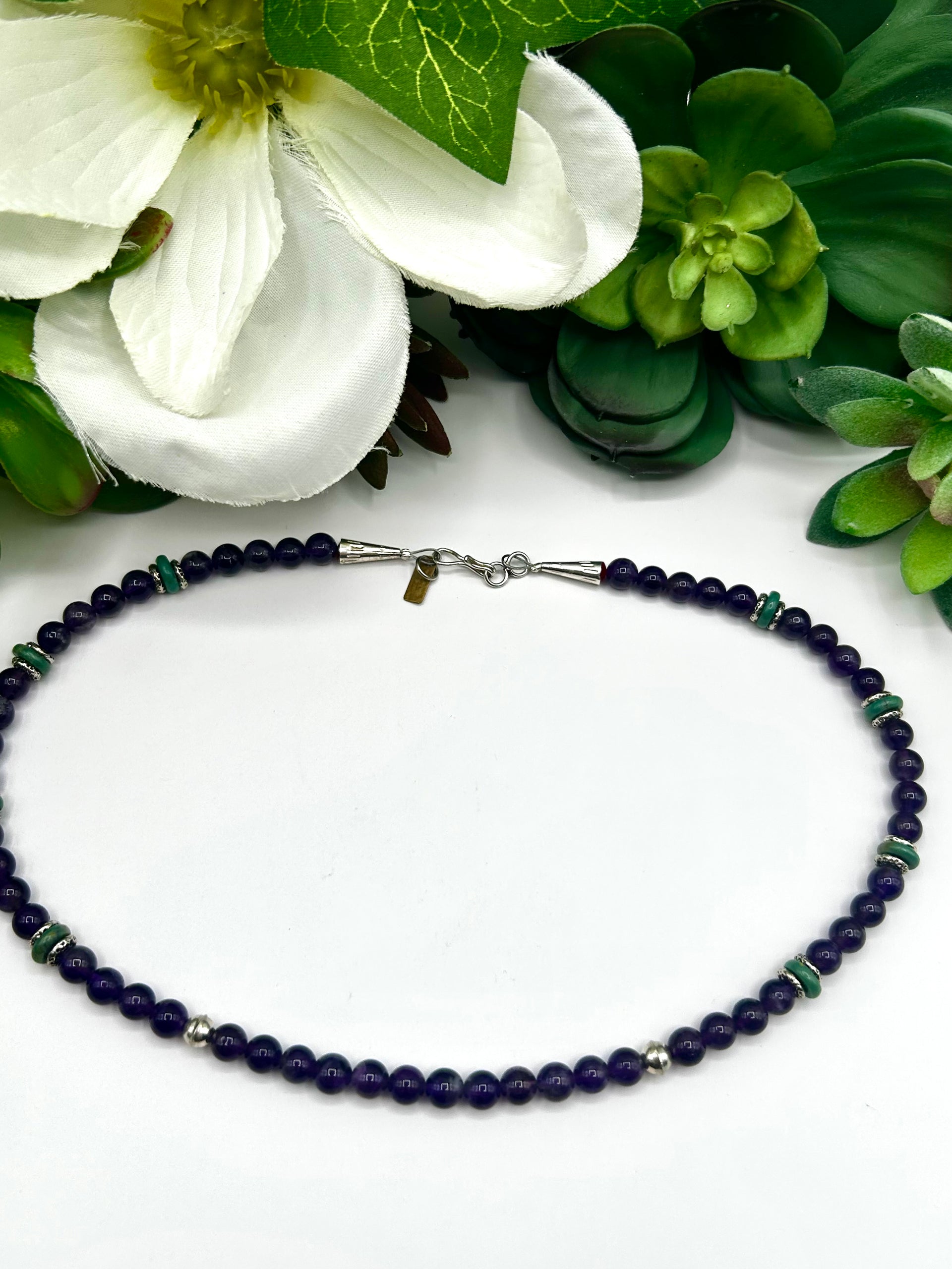 T & R Singer Multi Stone Necklace