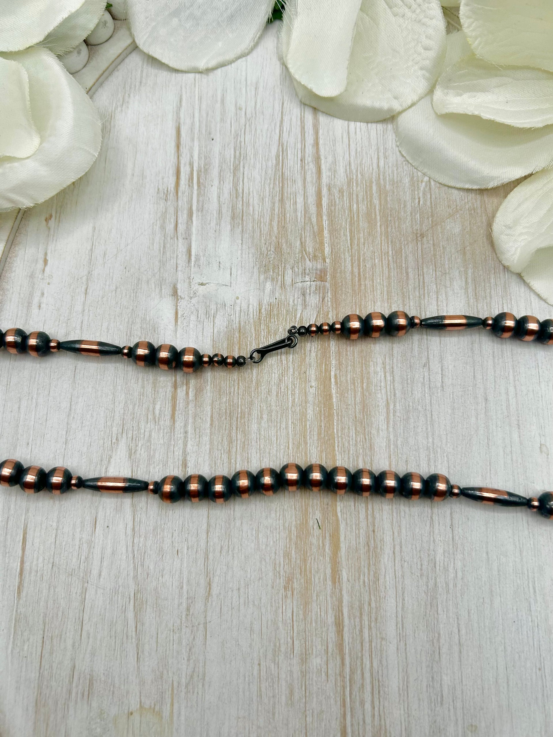Navajo Made Strung Copper Necklace