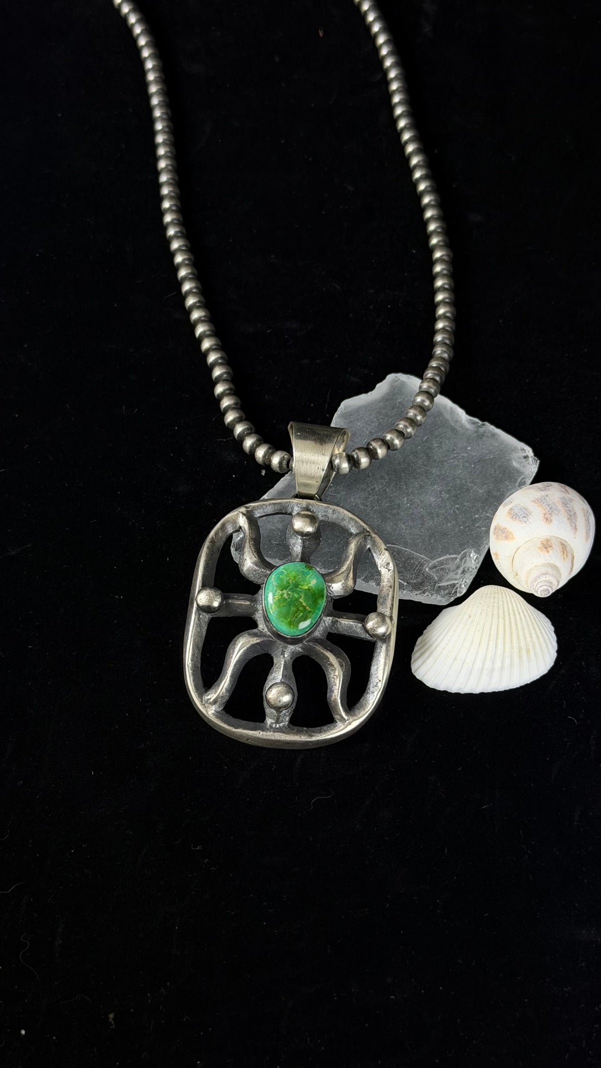 Chimney Butte Sonoran Gold & Sterling Silver Pendant