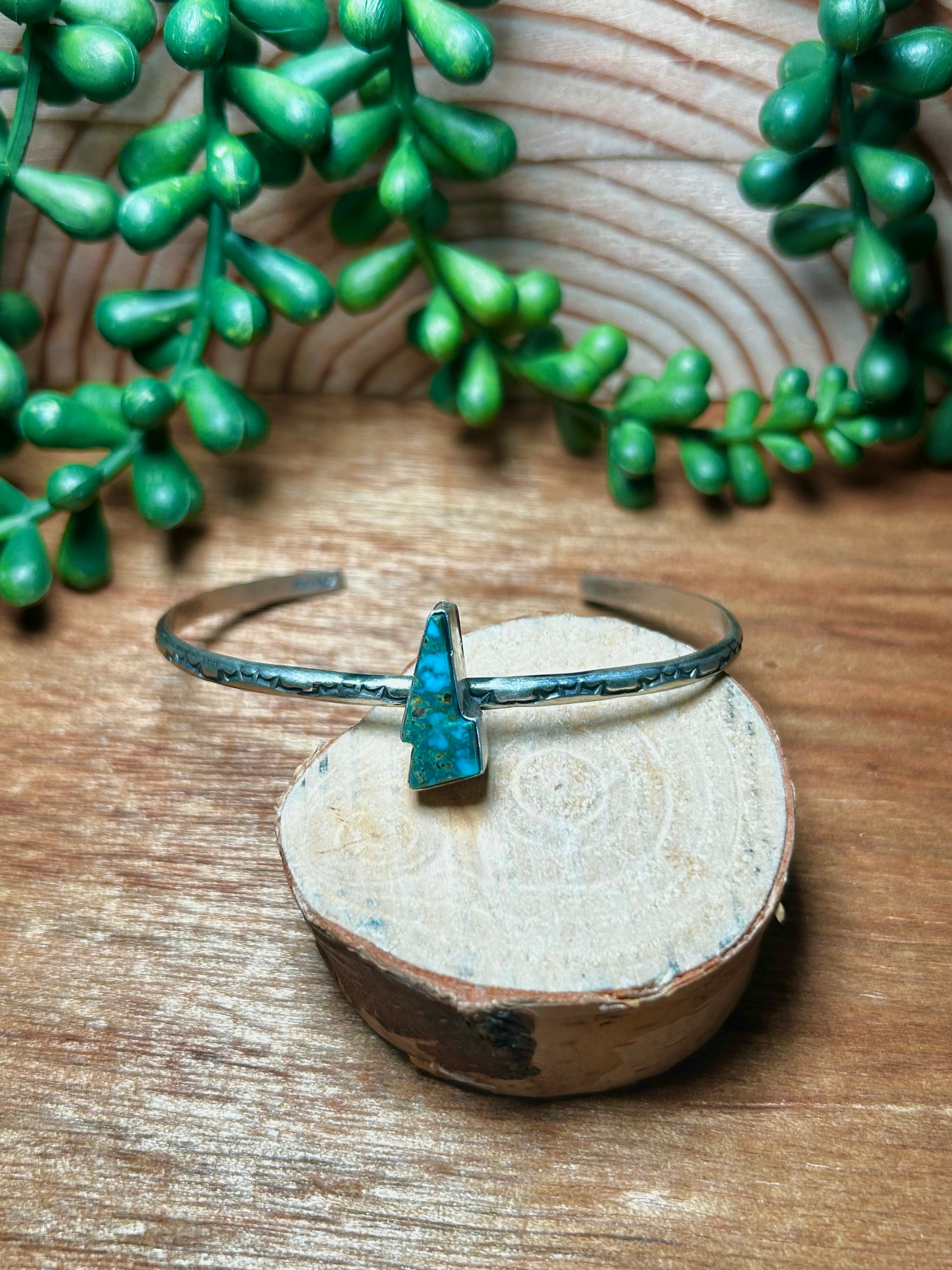 Donovan Skeets Kingman Turquoise& Sterling Silver Cuff Bracelet