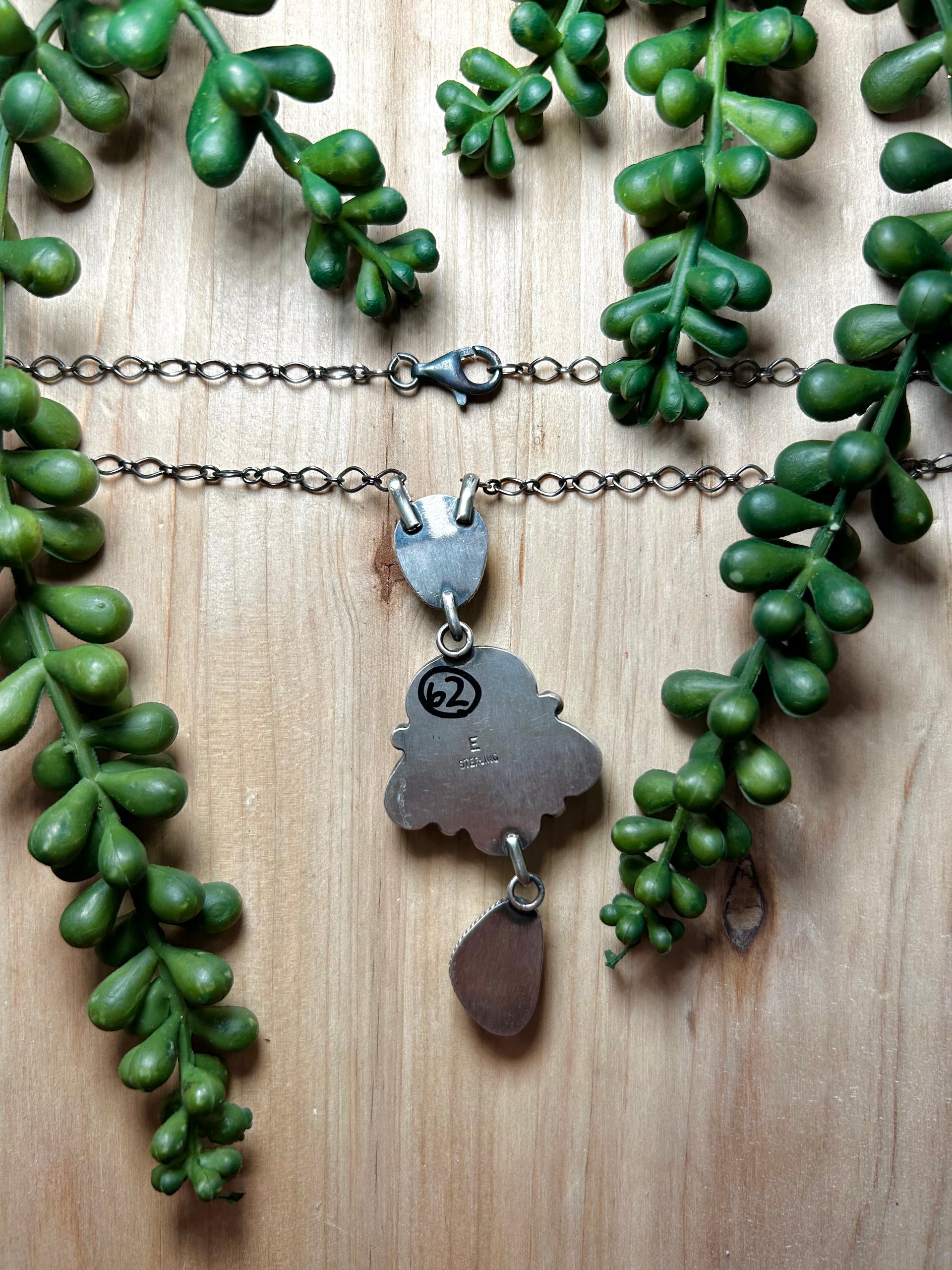 Eli Skeets Golden Hills Turquoise & Sterling Silver Necklace