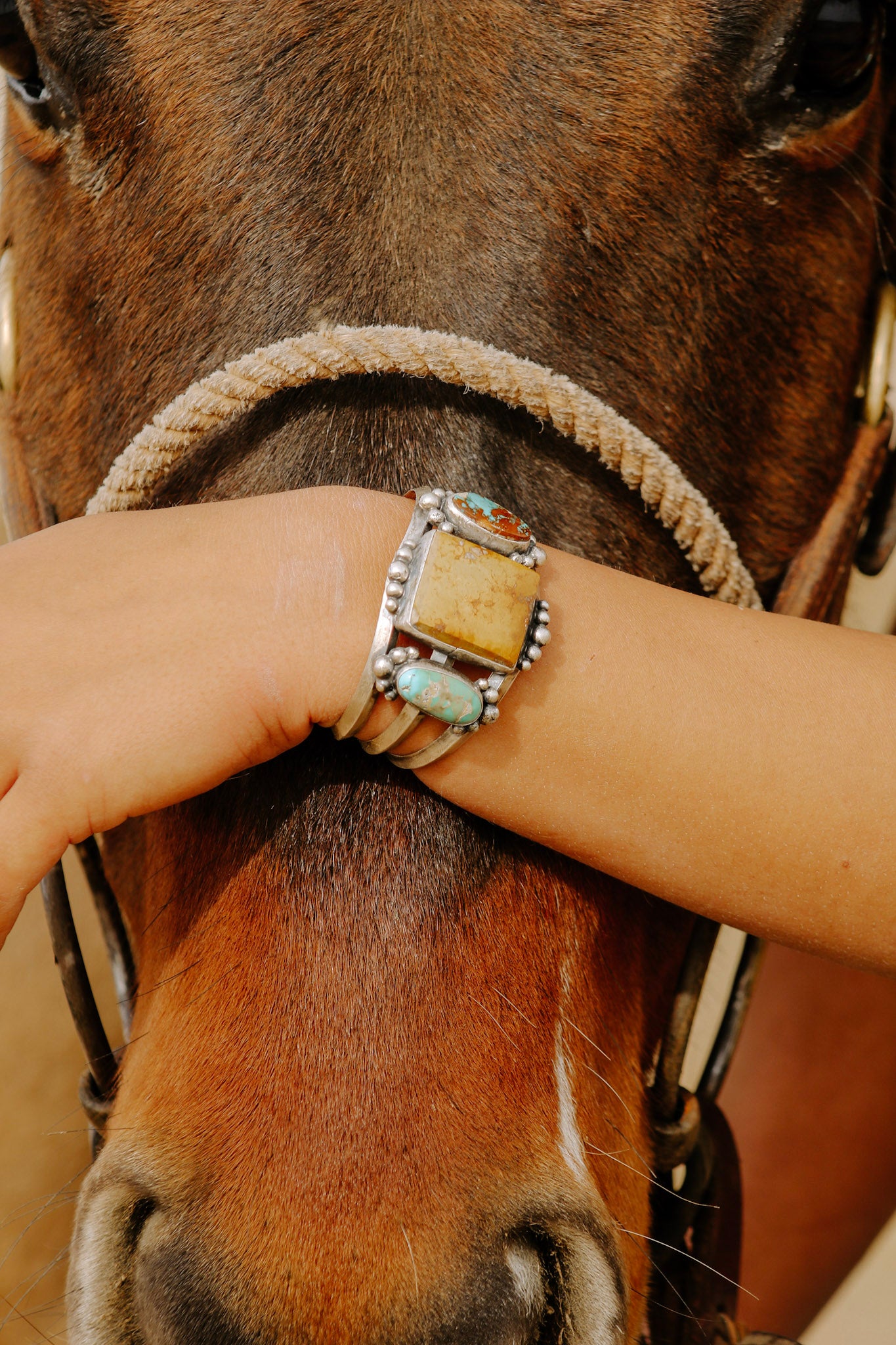 Bobby Johnson Royston Turquoise & Sterling Silver Cuff Bracelet