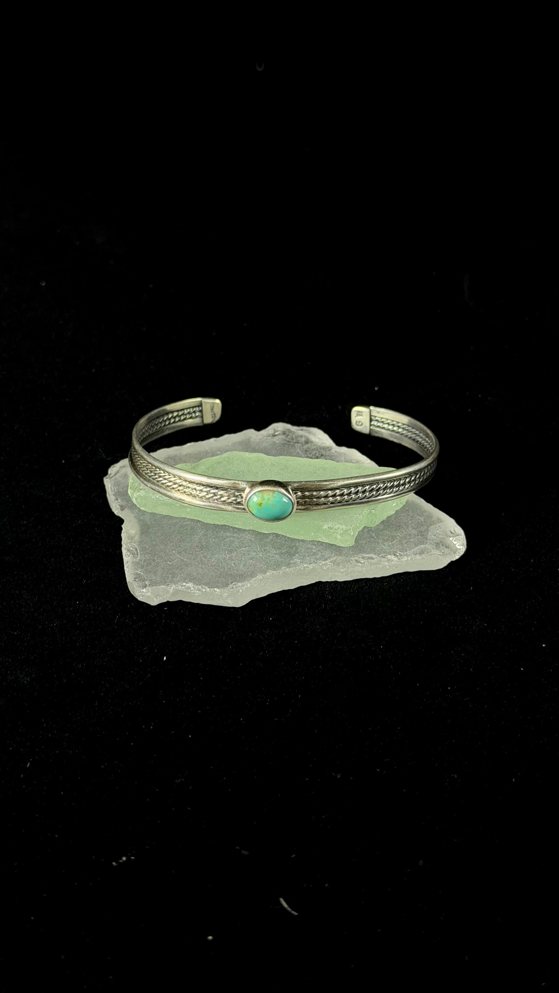 Gilbert Wilson Kingman Turquoise & Sterling Silver Cuff Bracelet
