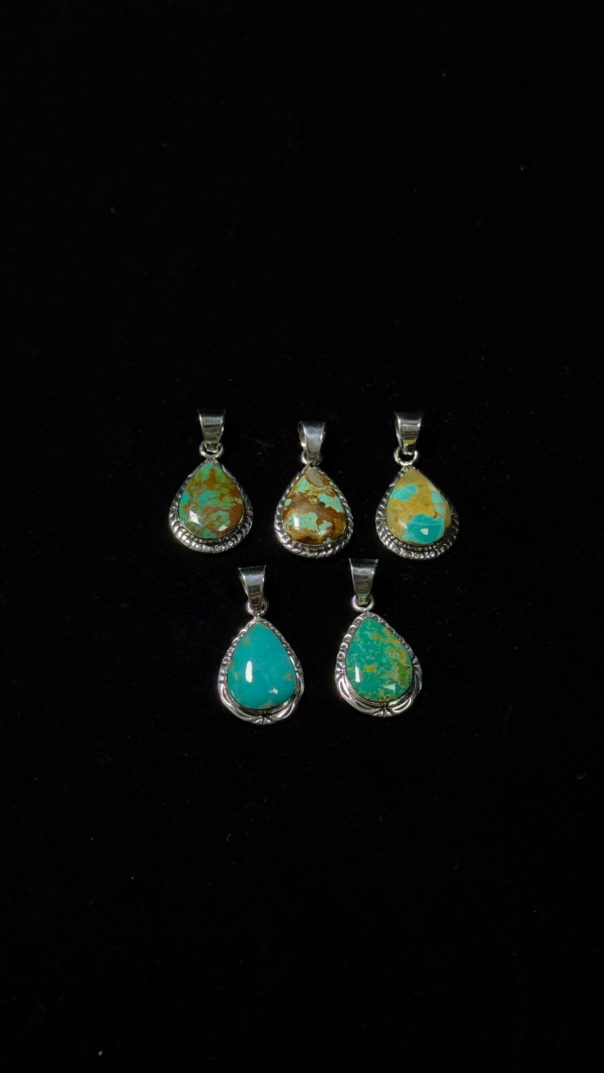 Navajo Made Turquoise & Sterling Silver Pendant