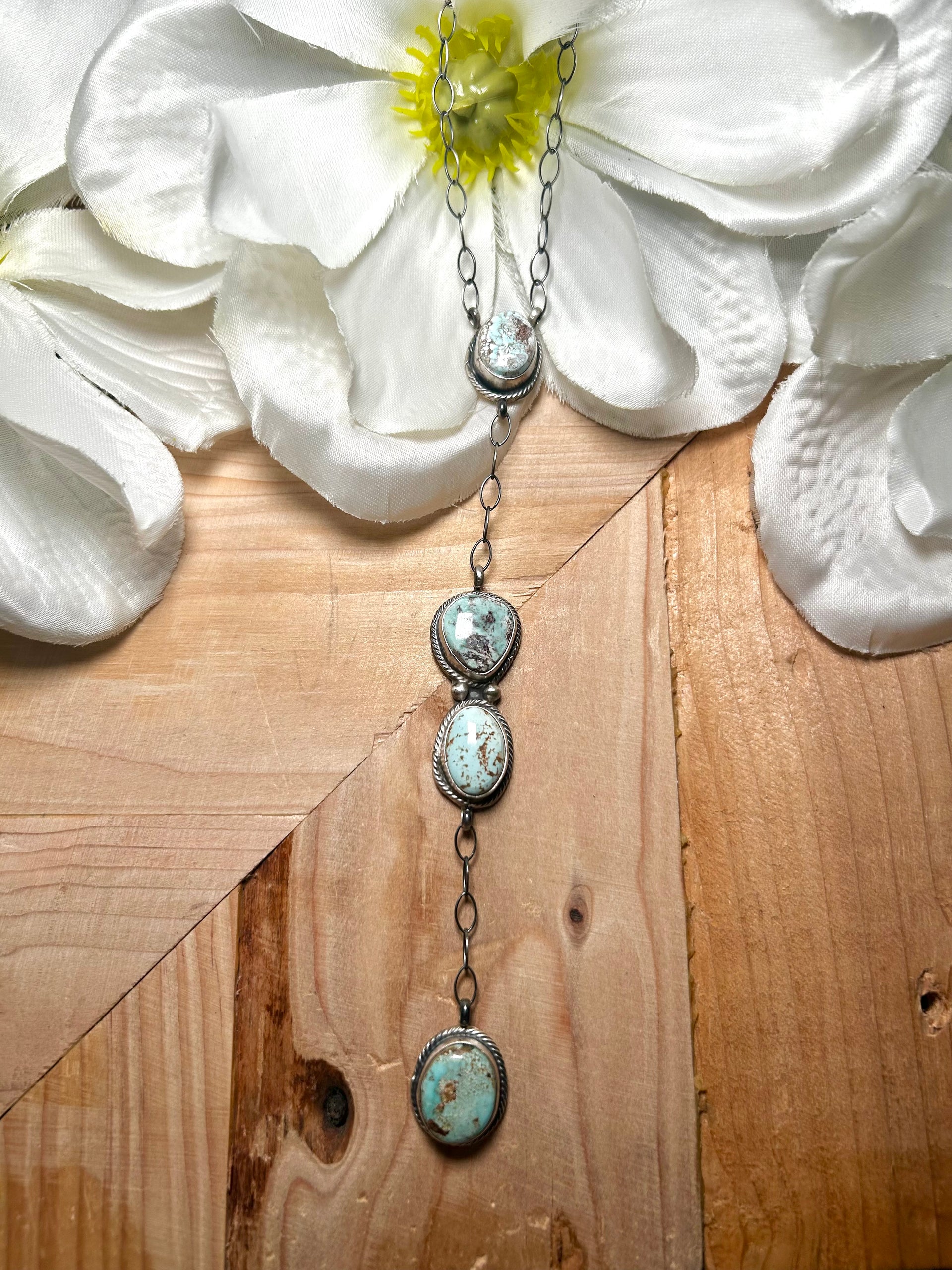 Kobe Martinez Natural Dry Creek  Turquoise & Sterling Silver Necklace