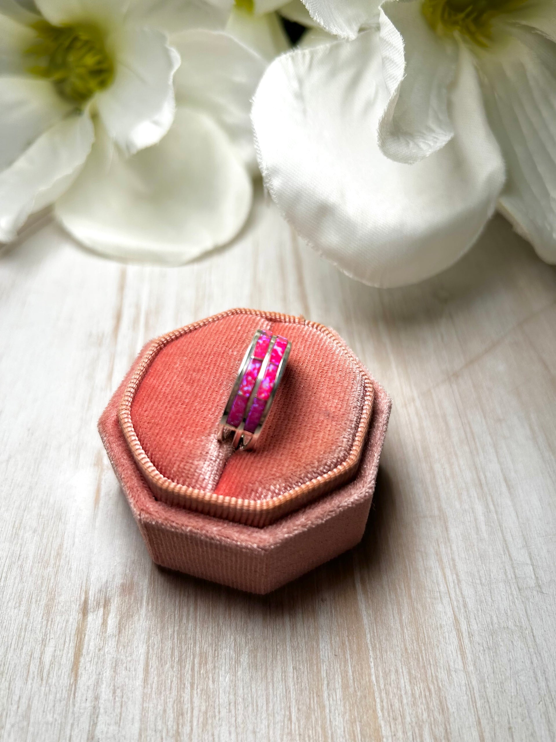 Navajo Made Opal & Sterling Silver Ring