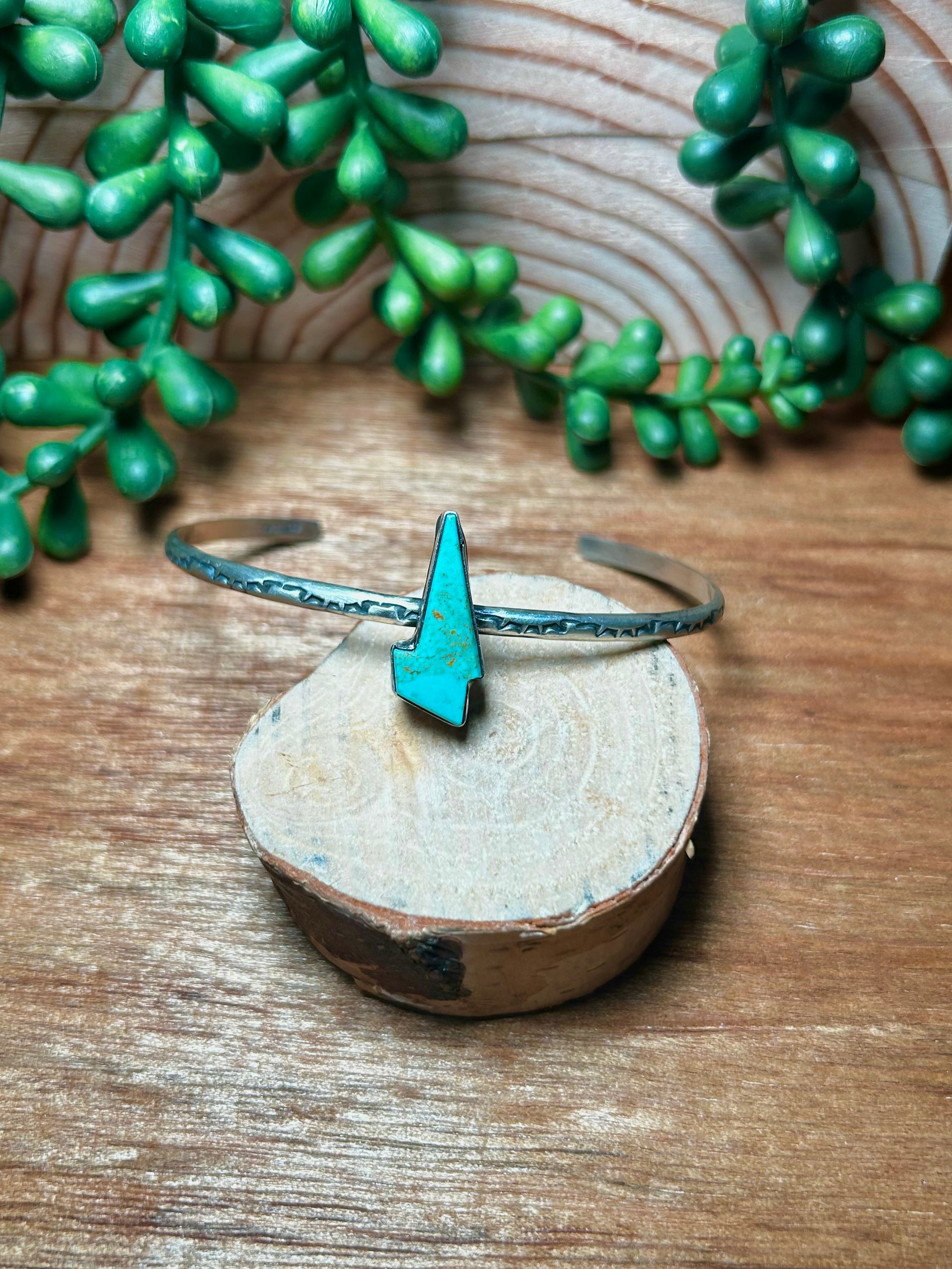 Donovan Skeets Kingman Turquoise& Sterling Silver Cuff Bracelet