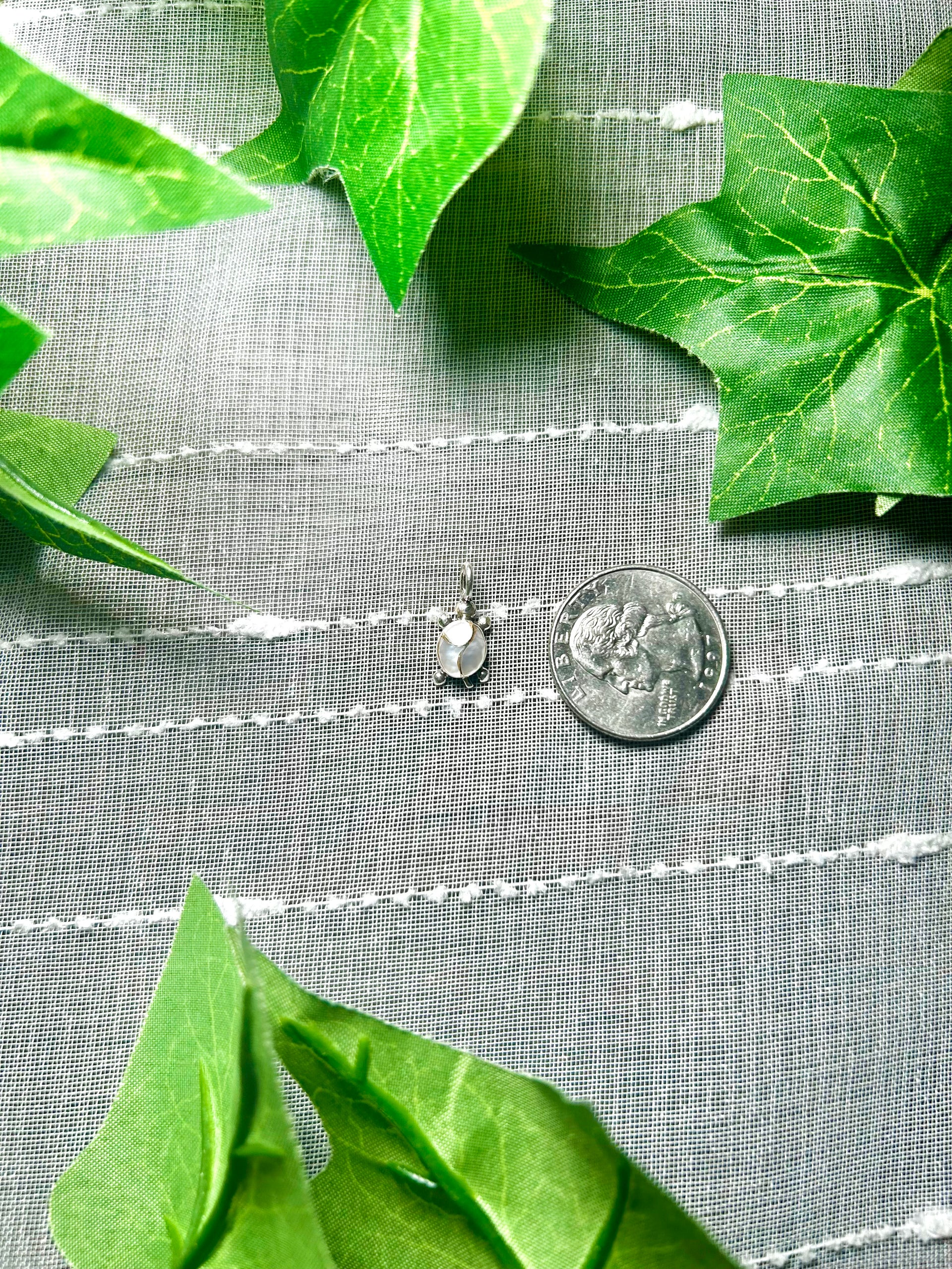 Zuni Mother of Pearl & Sterling Silver Pendant