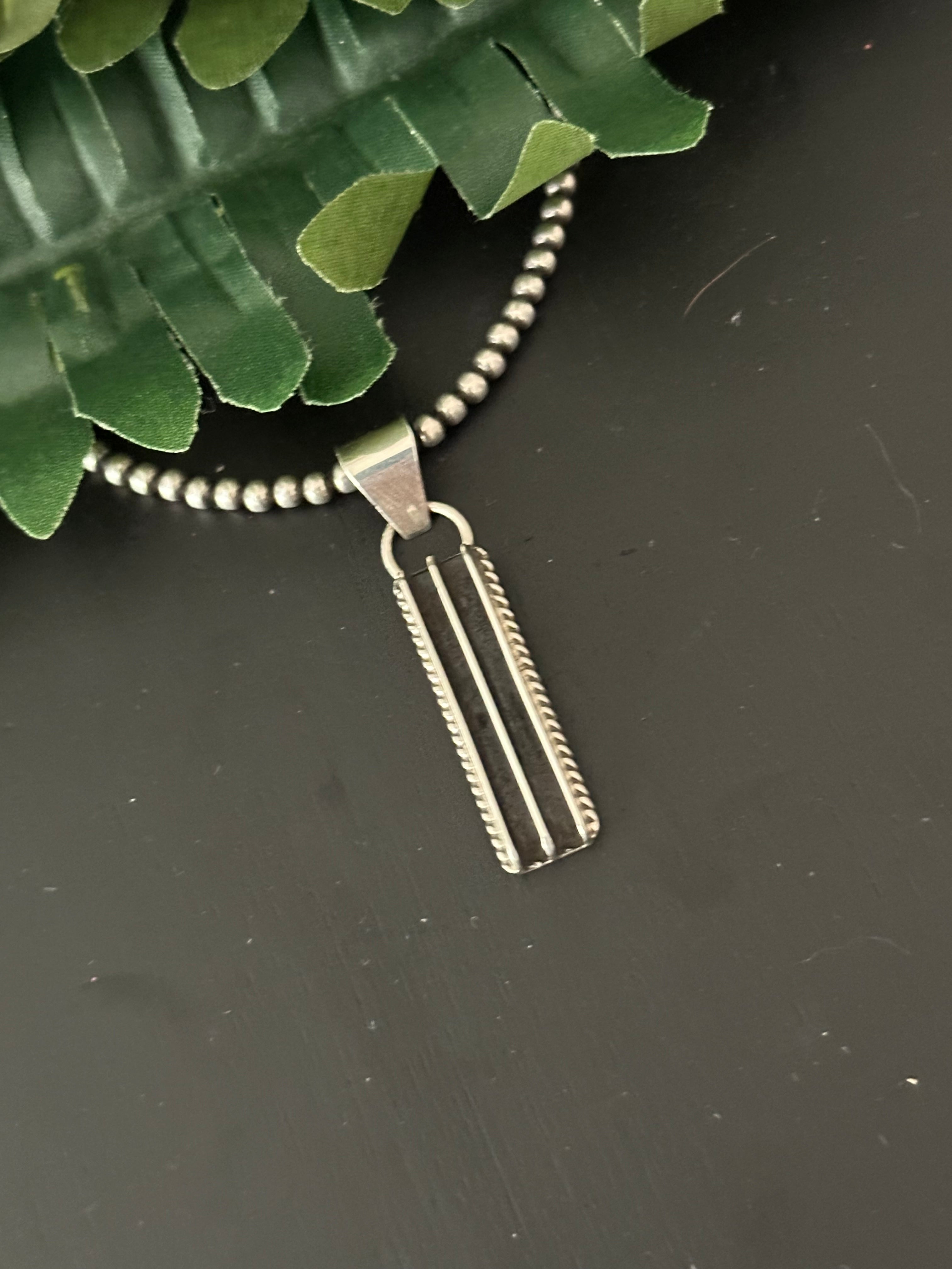 Navajo Handmade Sterling Silver Pendant