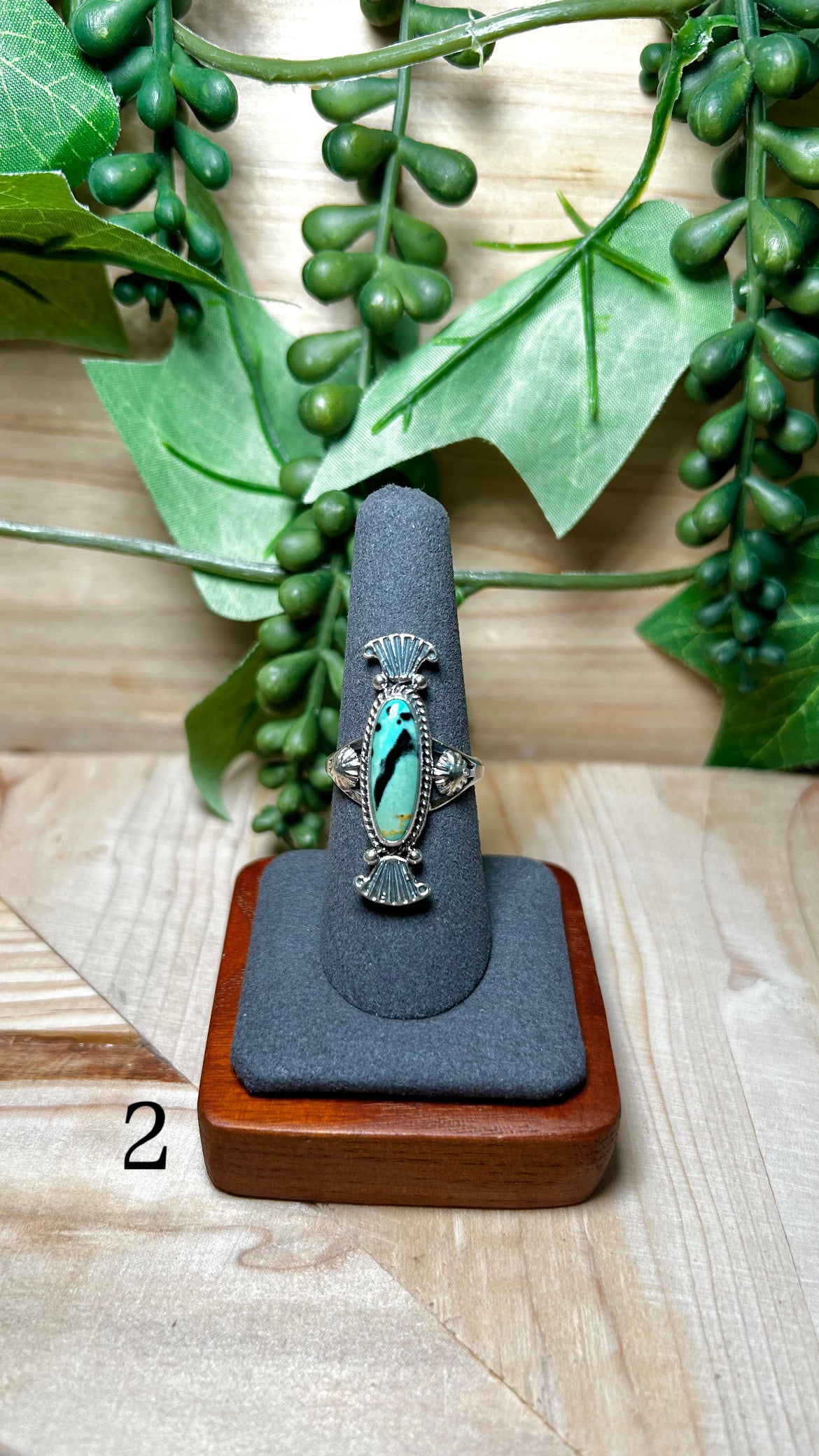 Daniel Benally Kingman Turquoise & Sterling Silver Ring