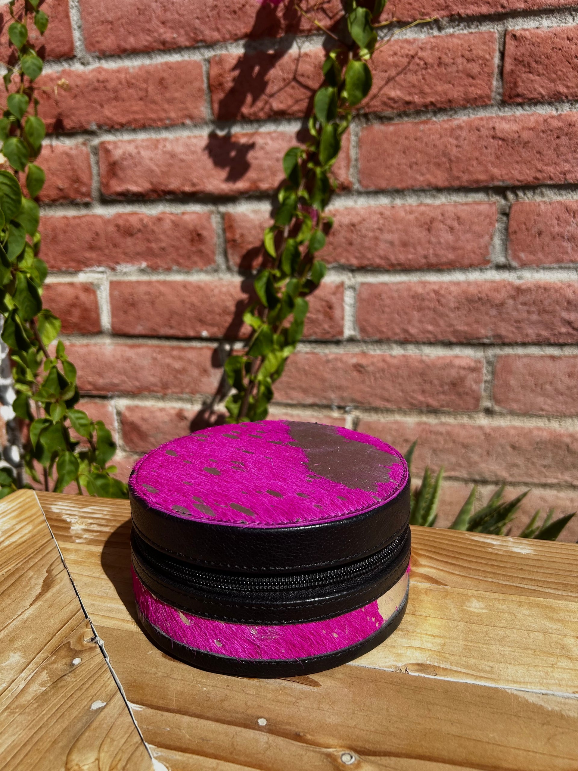 Genuine Leather Cowhide Jewelry Box