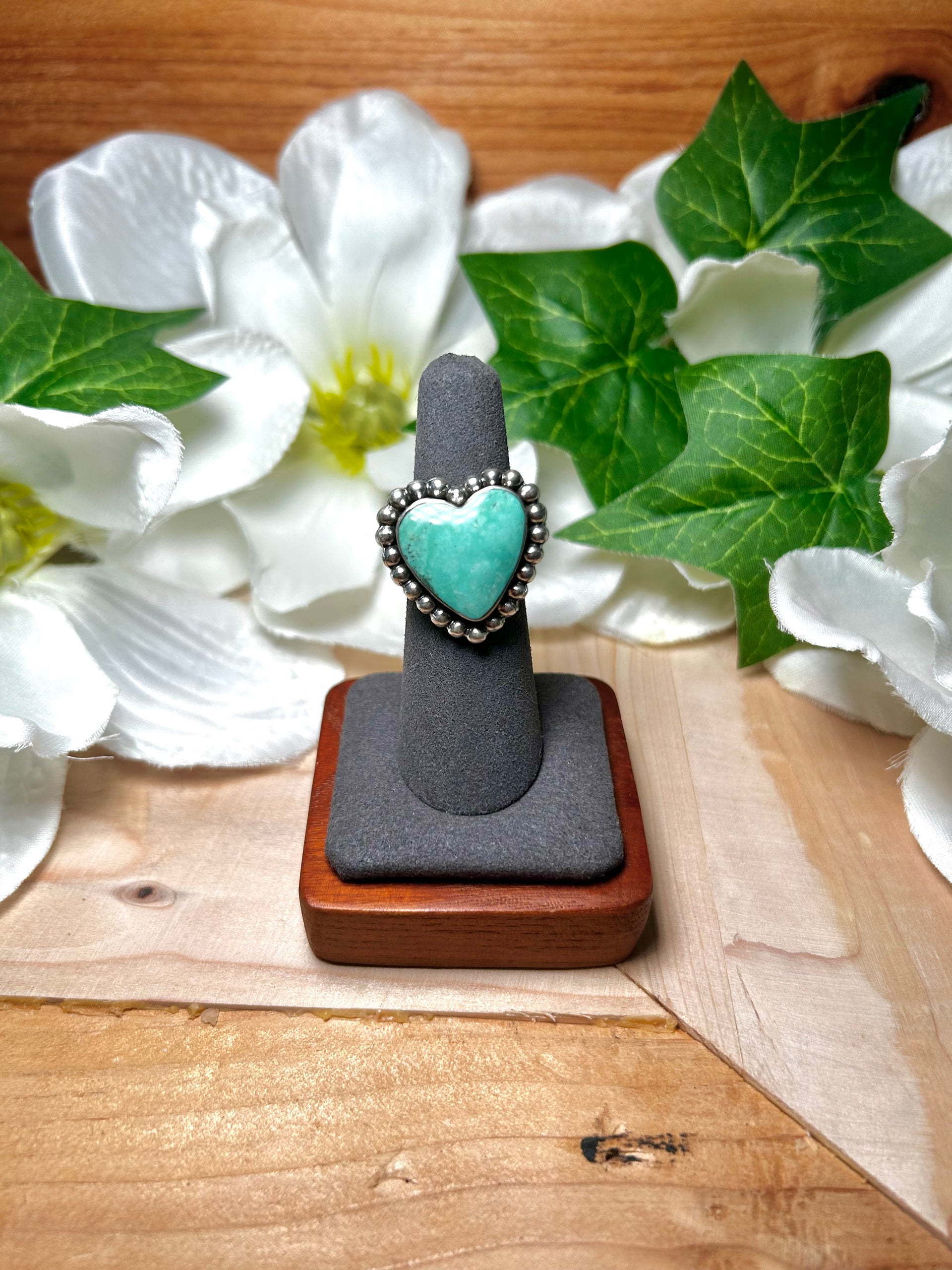 Dave Skeets Kingman Turquoise & Sterling Silver Ring