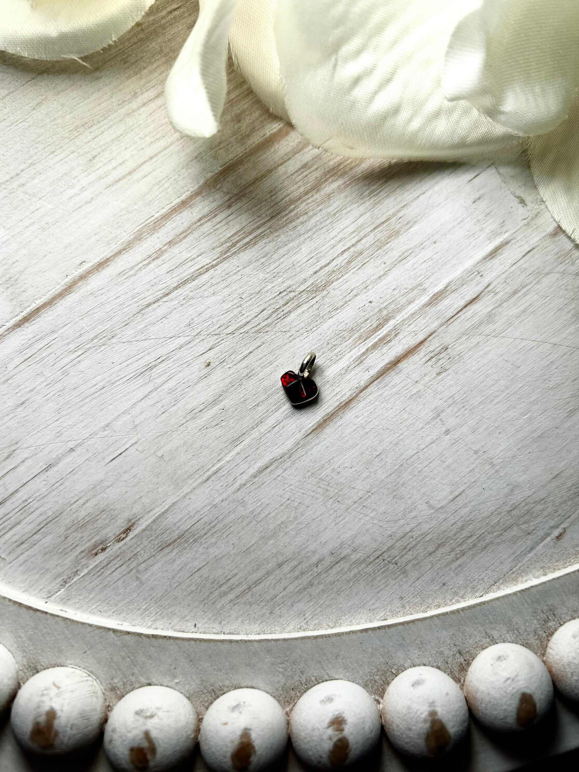 Zuni Made Opal & Sterling Silver Pendant