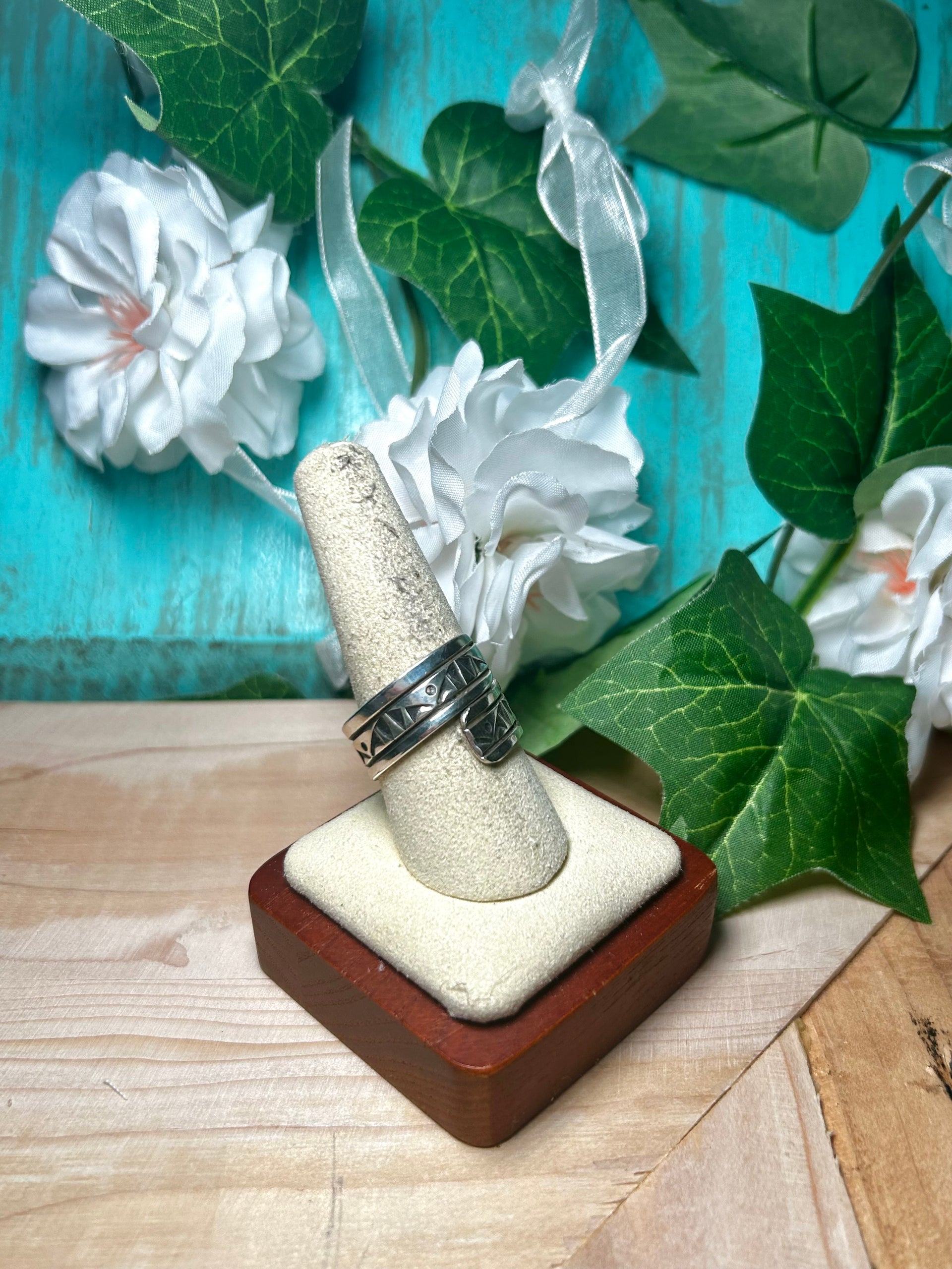 Landon Secatera Sterling Silver Adjustable Ring