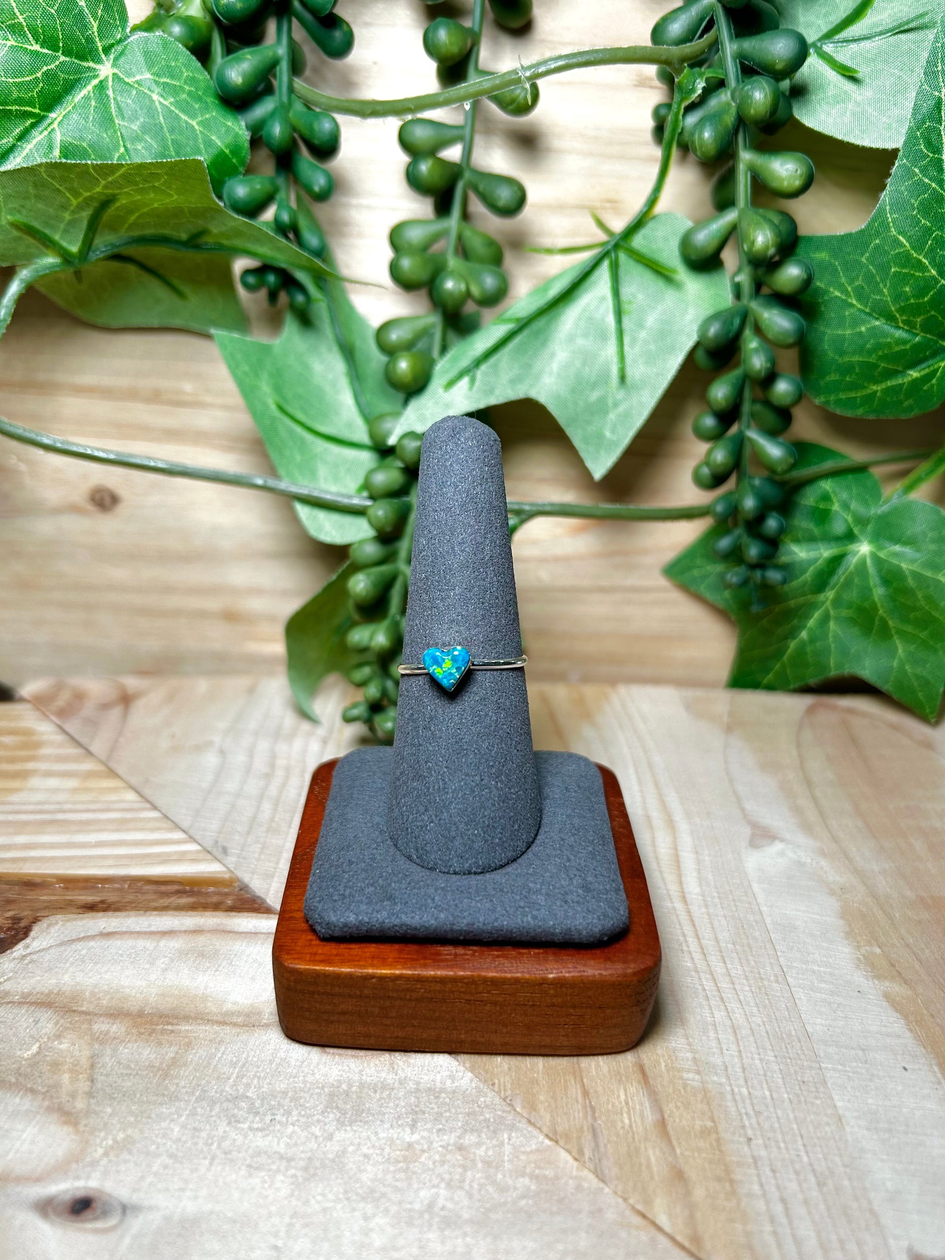 Navajo Made Opal & Sterling Silver Ring