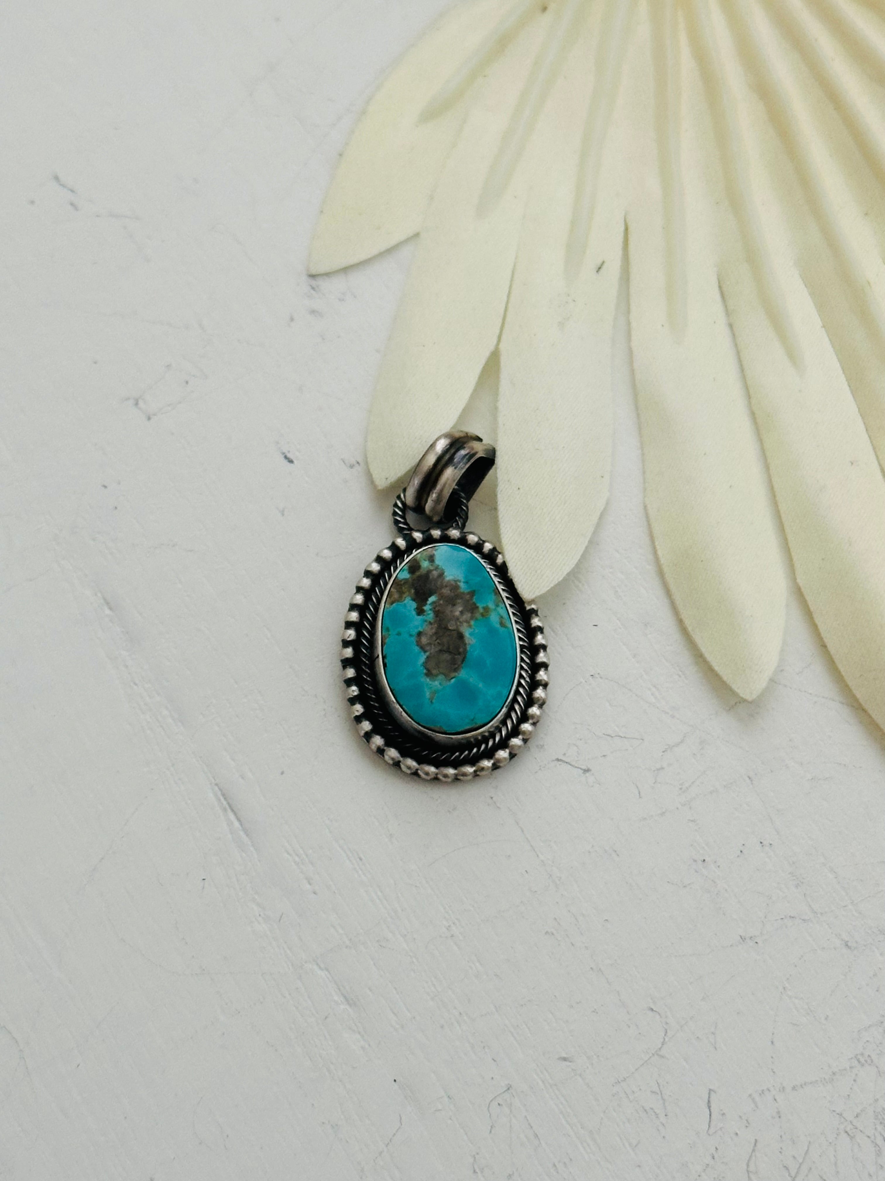 Scott Skeets Royston Turquoise & Sterling Silver Pendants