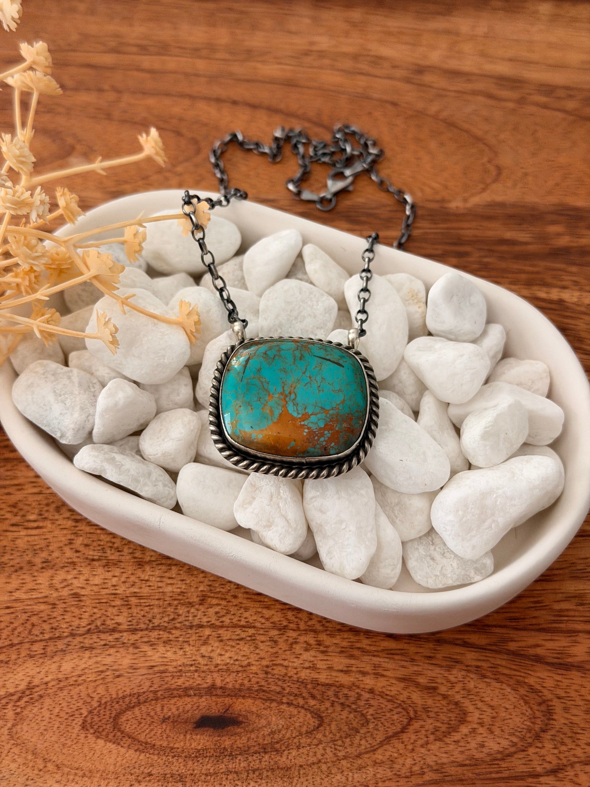 Judith Dixon Kingman Turquoise & Sterling Silver Necklace