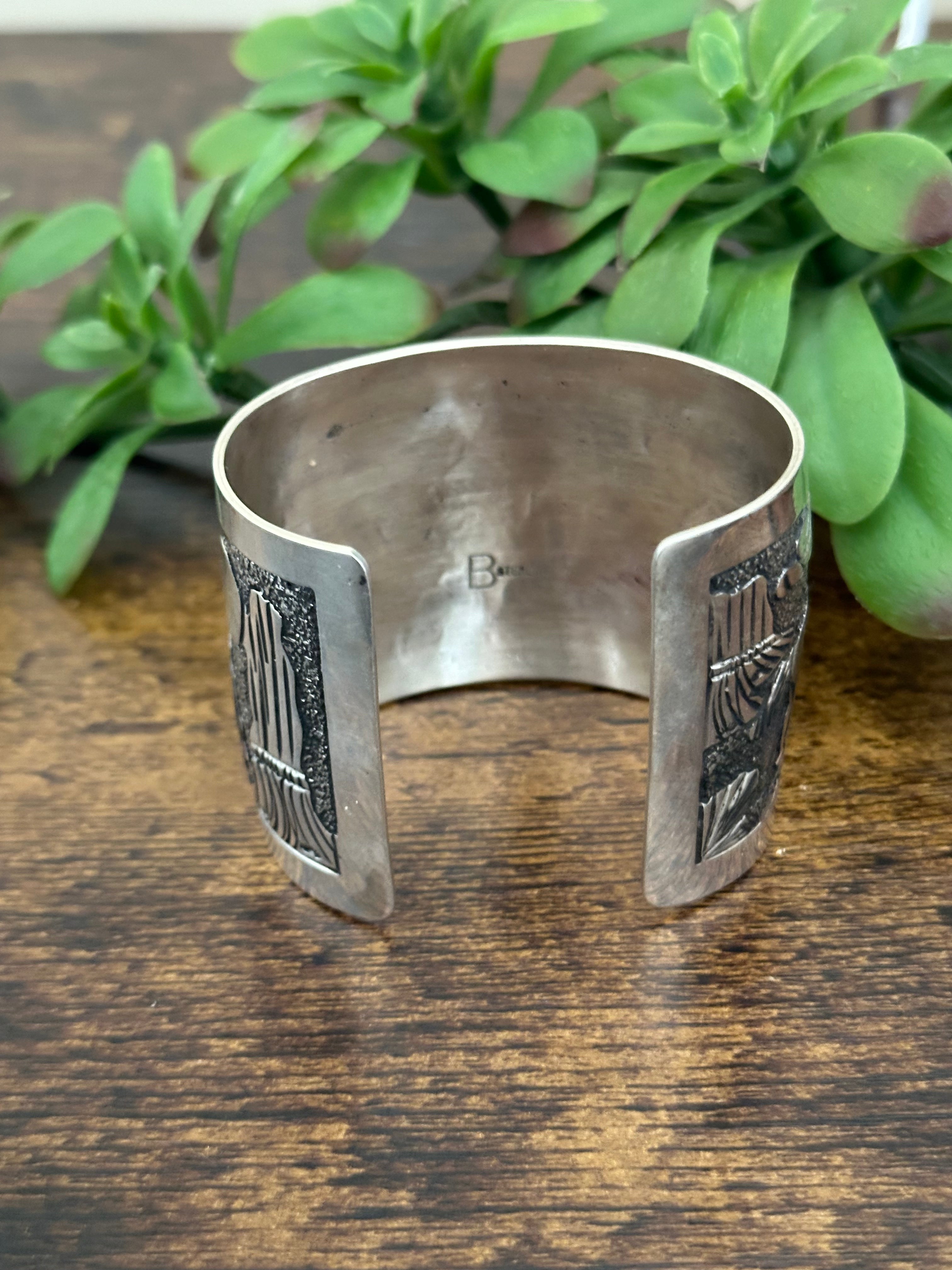 Navajo Made Sterling Silver Cuff Bracelet