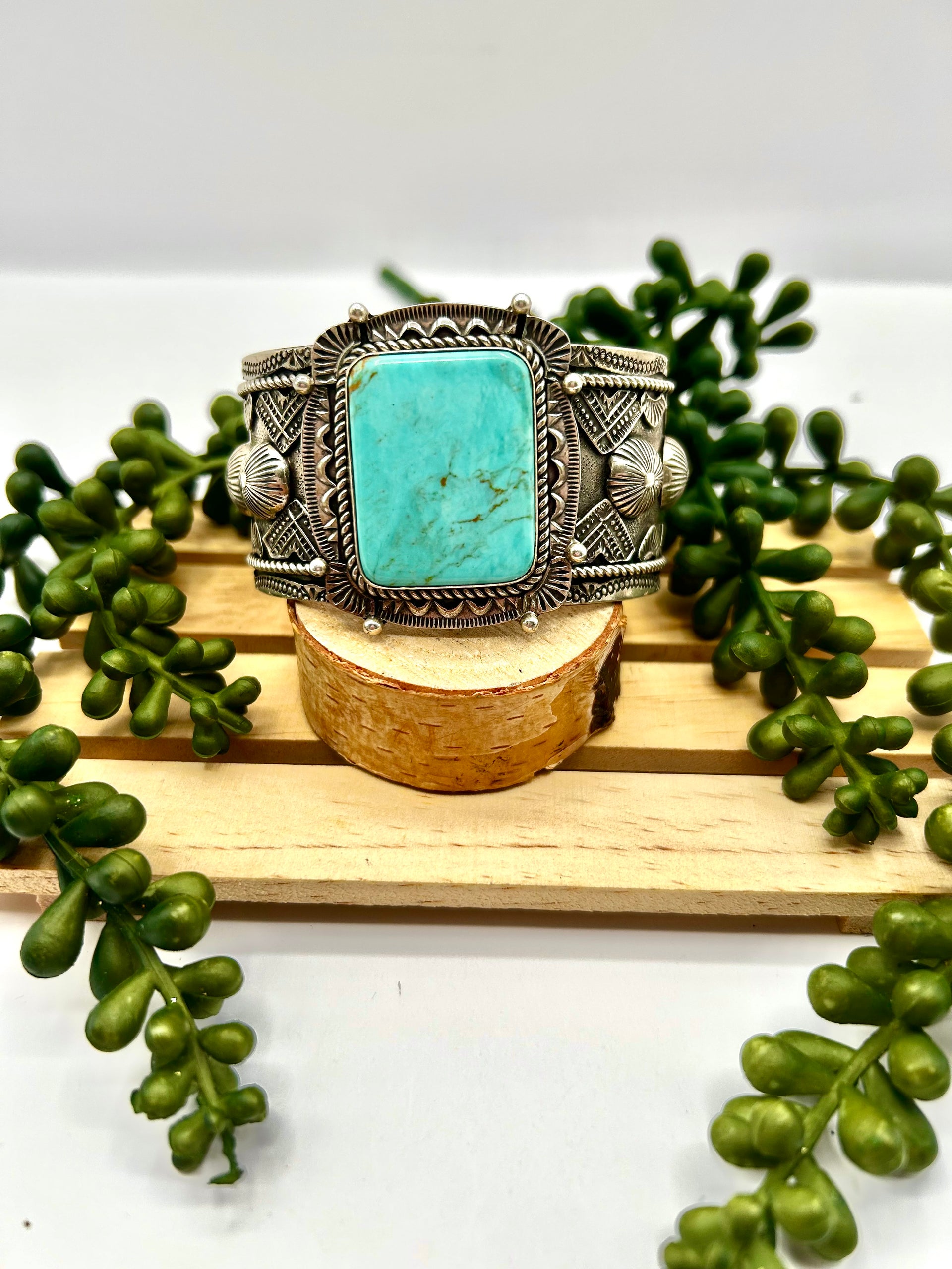 Gamet Hale Kingman Turquoise & Sterling Silver Cuff Bracelet