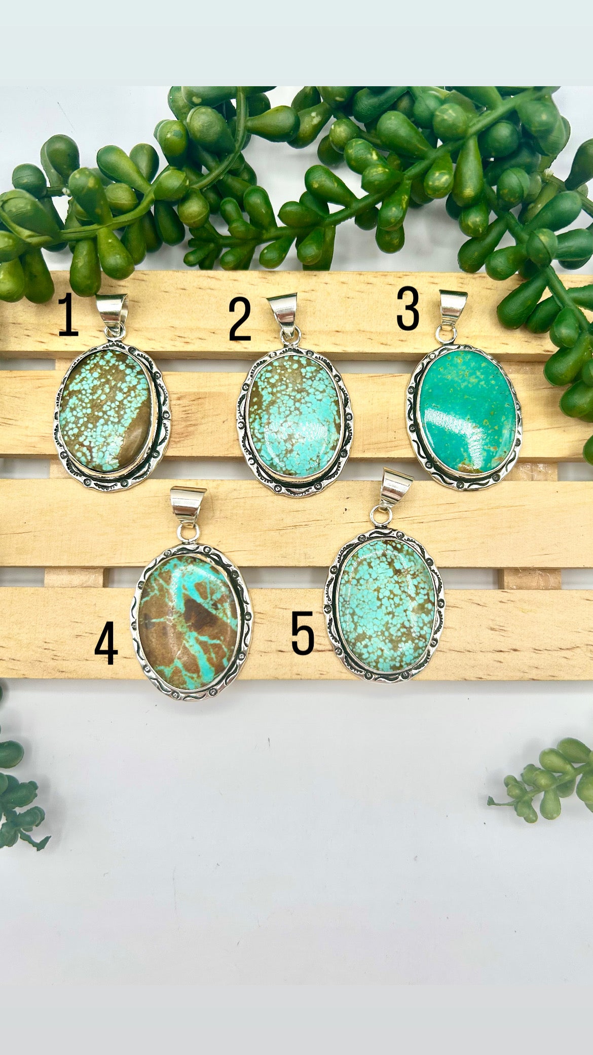 Navajo Made Mine 8 Turquoise & Sterling Silver Pendant