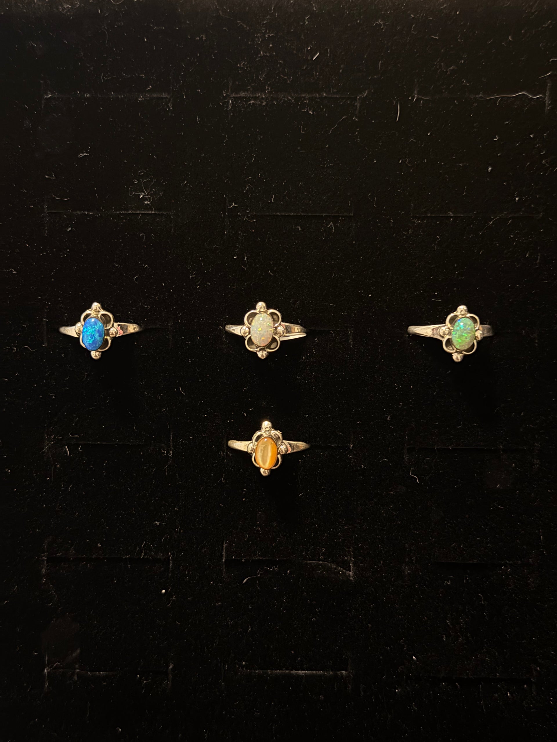 Navajo Made Opal & Sterling Silver Ring