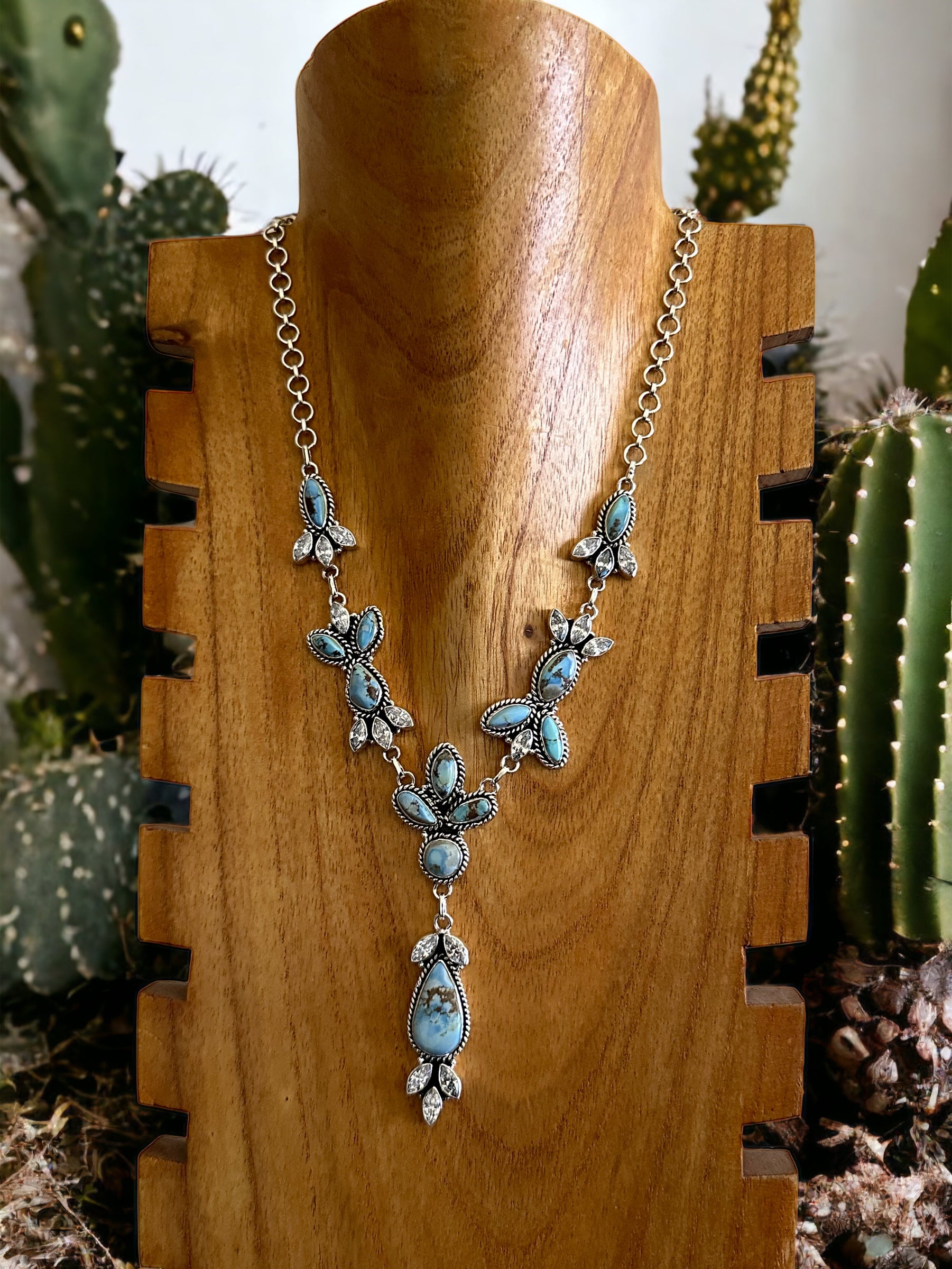 Southwest Made Multi Stone & Sterling Silver Necklace