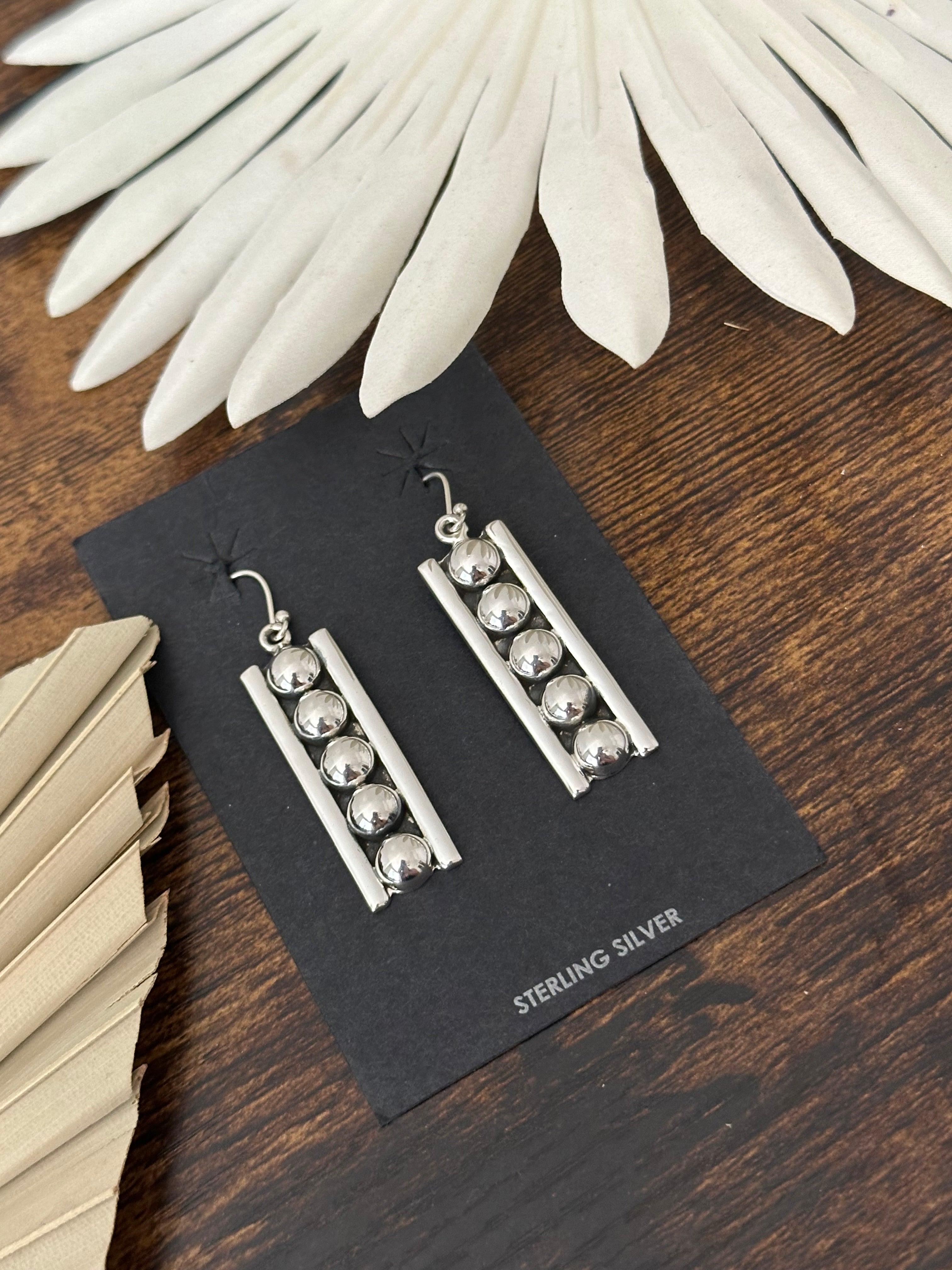 TTD “Dutton 2” Sterling Silver Dangle Earrings