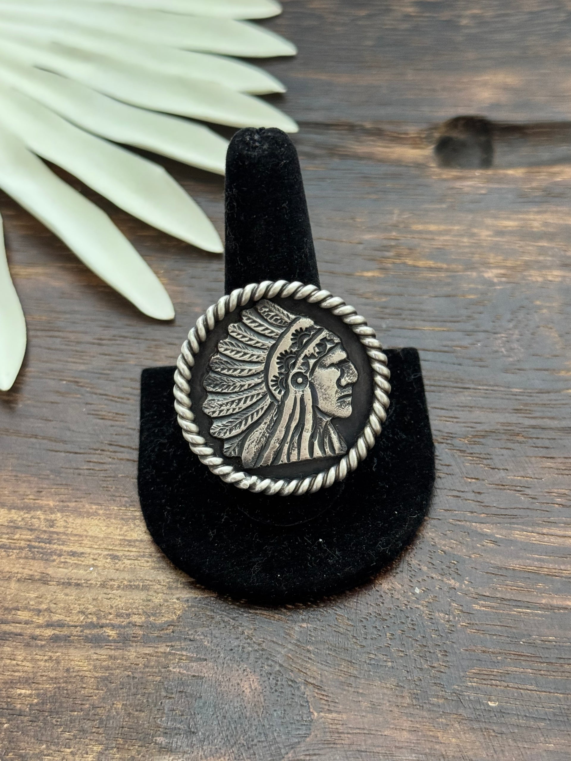 Kindale Billah Sterling Silver Adjustable Chief Ring