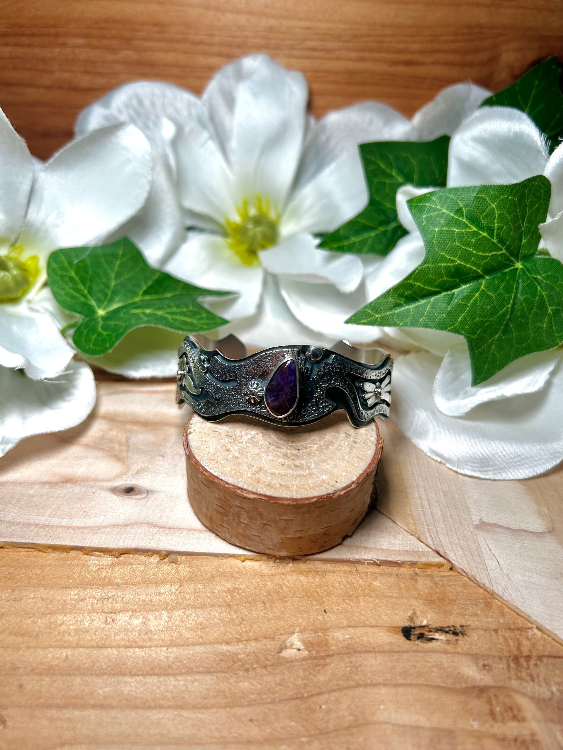 David Benally Sugilite & Sterling Silver Cuff Bracelet