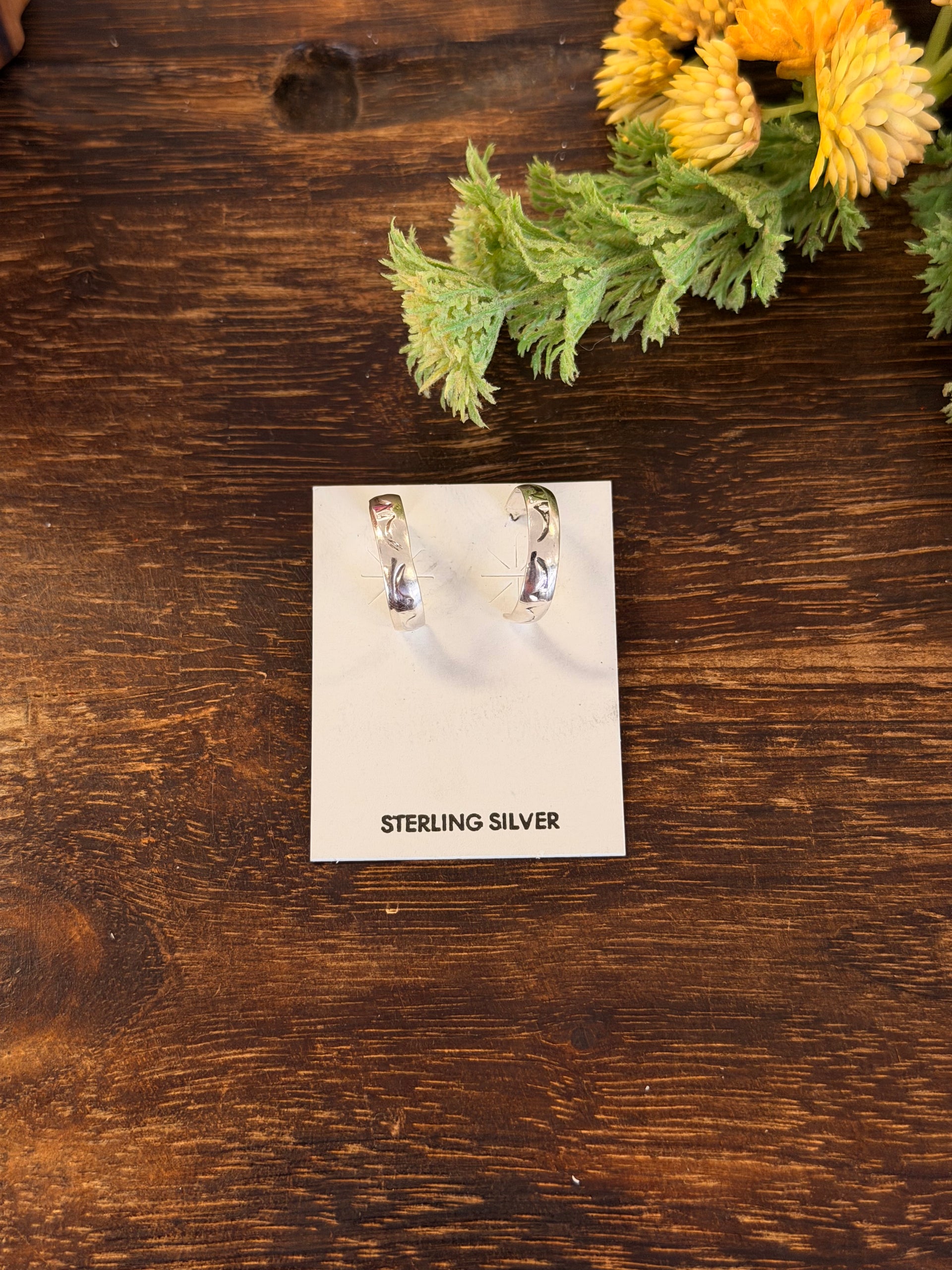 Navajo Made Sterling Silver Post Earrings