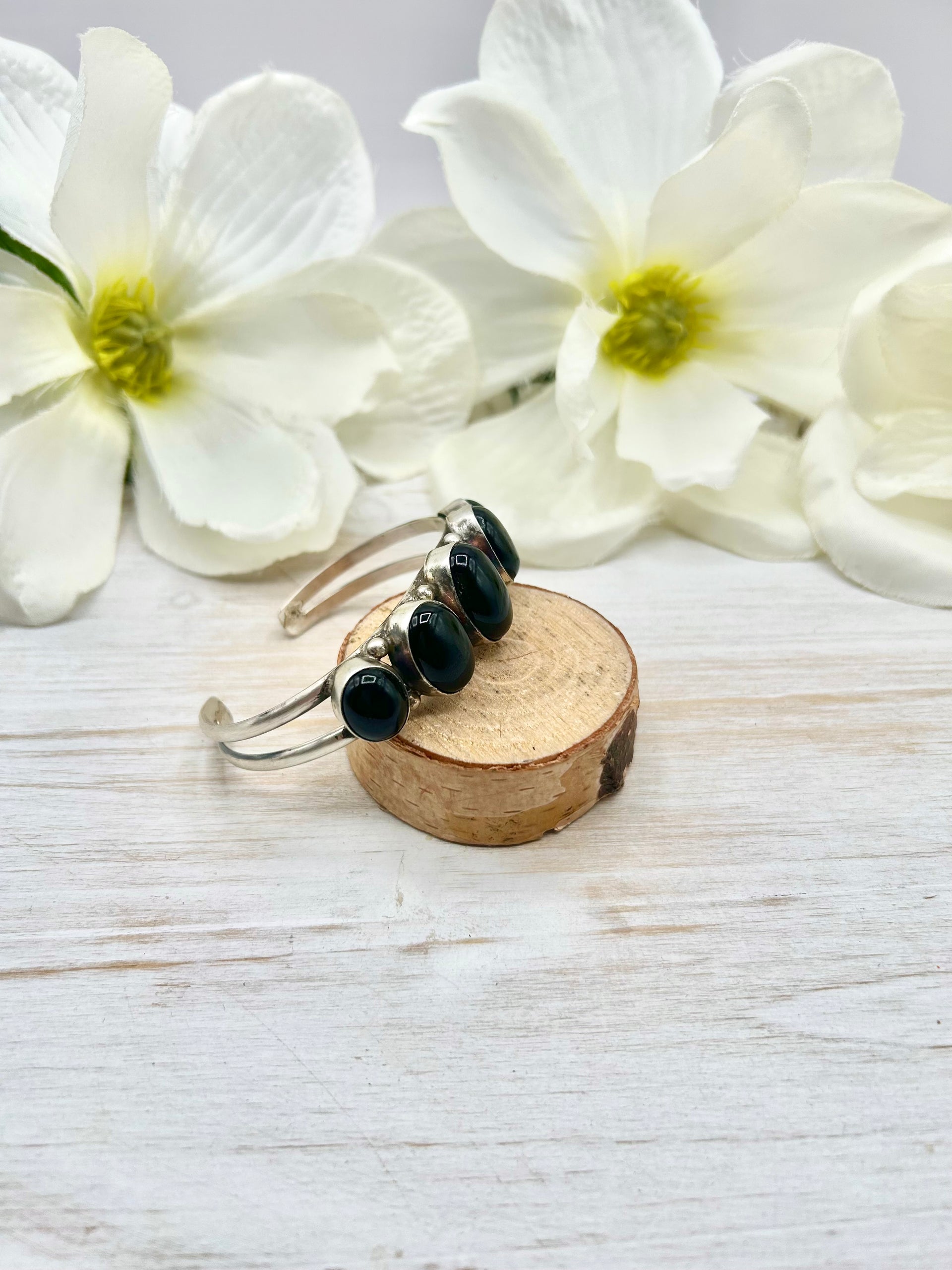 Augustine Largo Onyx & Cuff Bracelet
