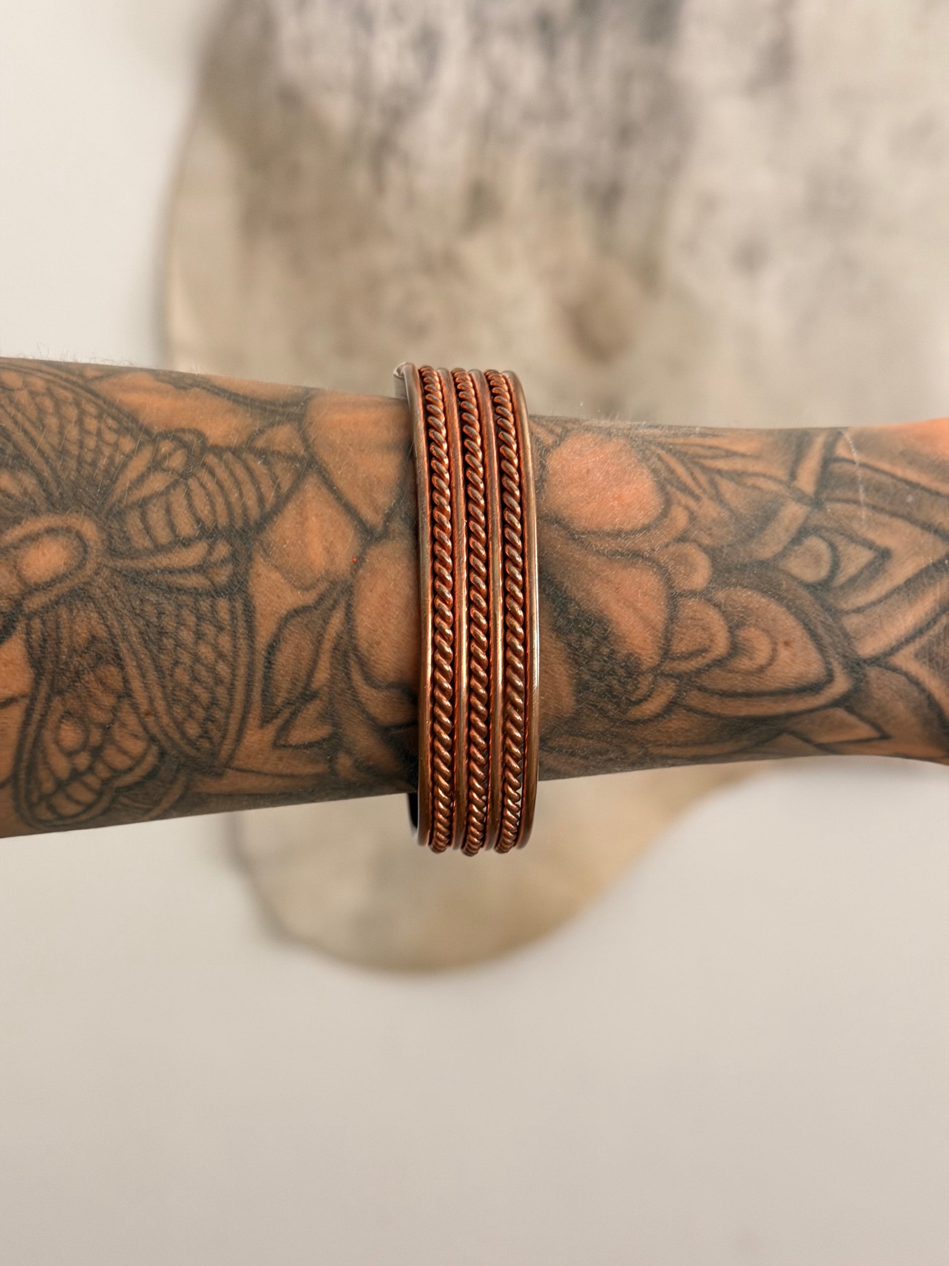 Navajo Made Copper Cuff Bracelet