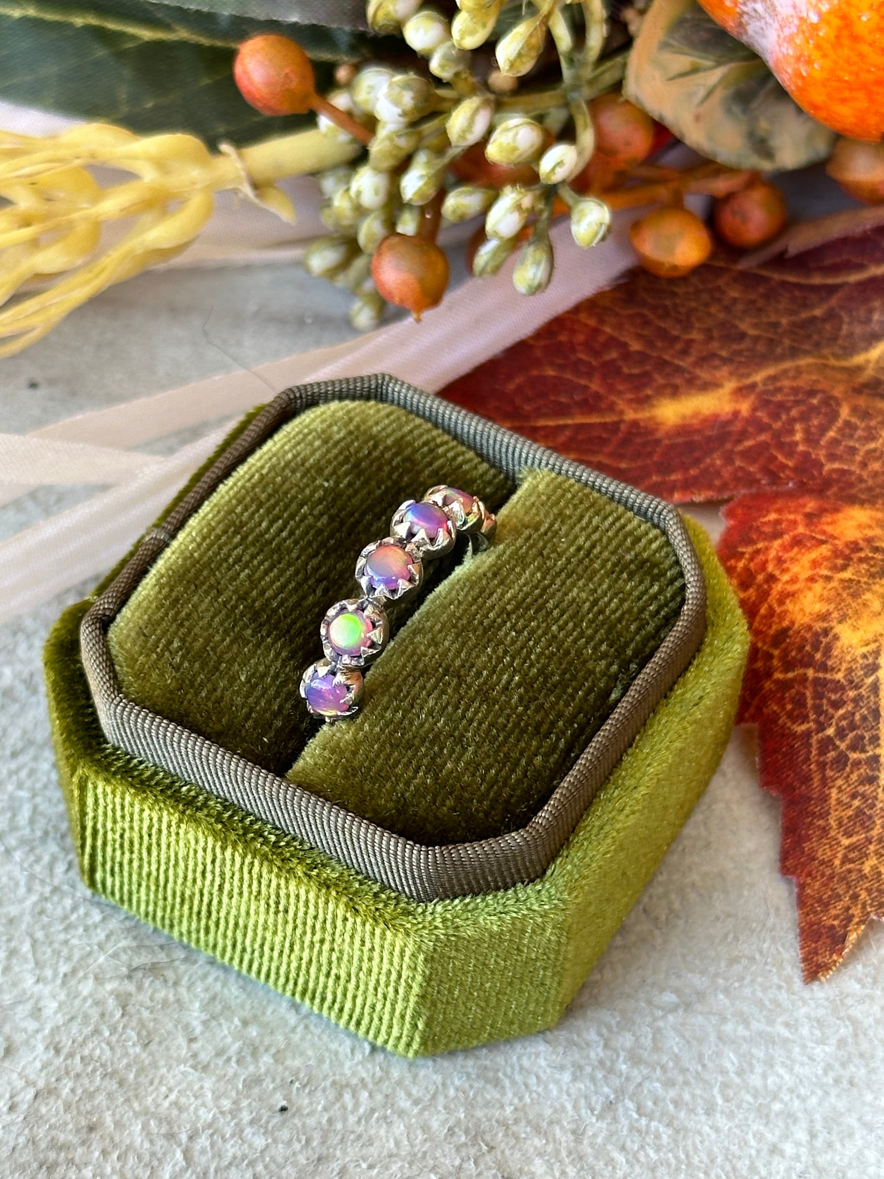 Southwest Handmade Opal & Sterling Silver Ring