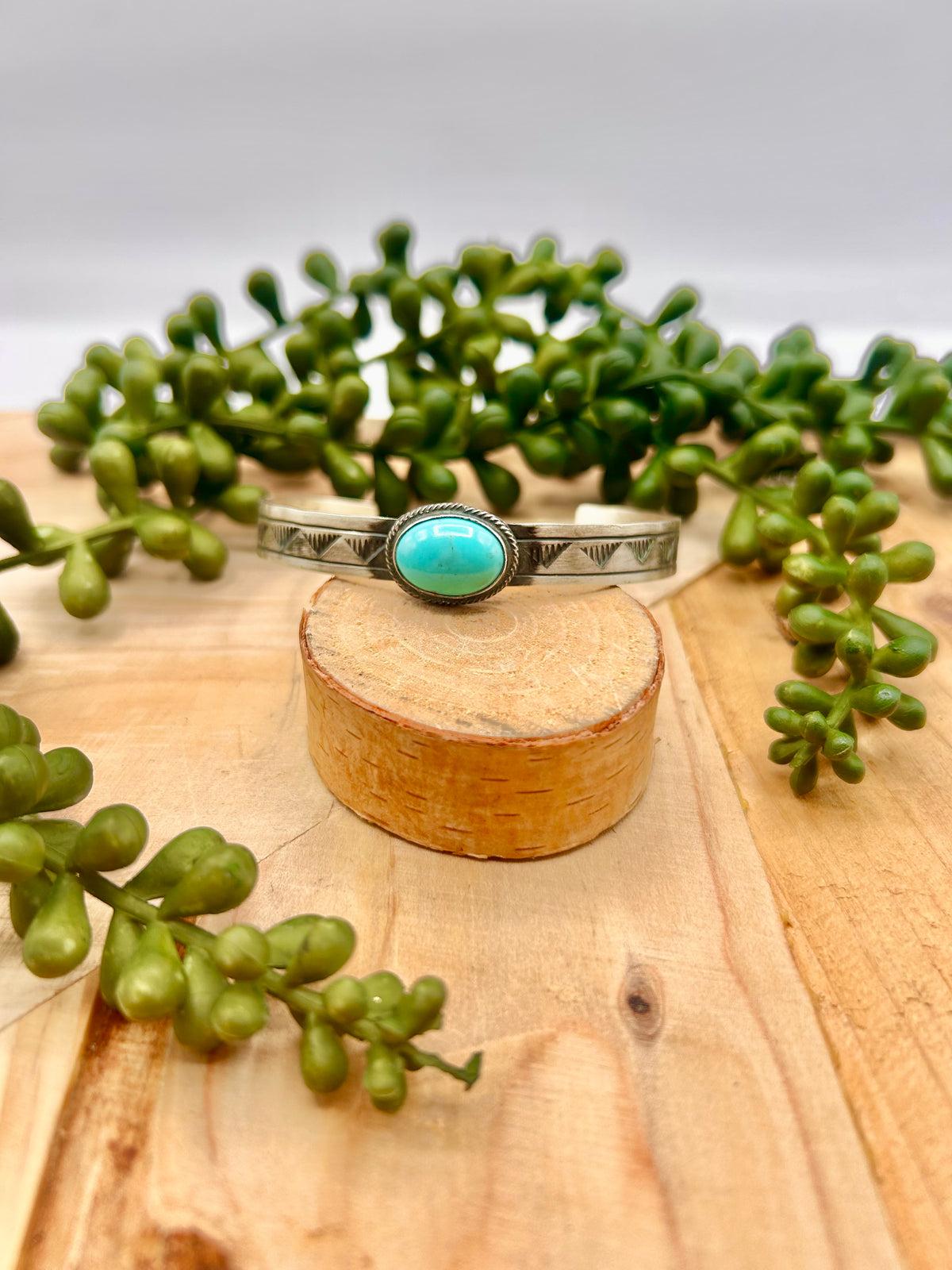 Rick Enriquez Kingman Turquoise & Sterling Silver Cuff Bracelet