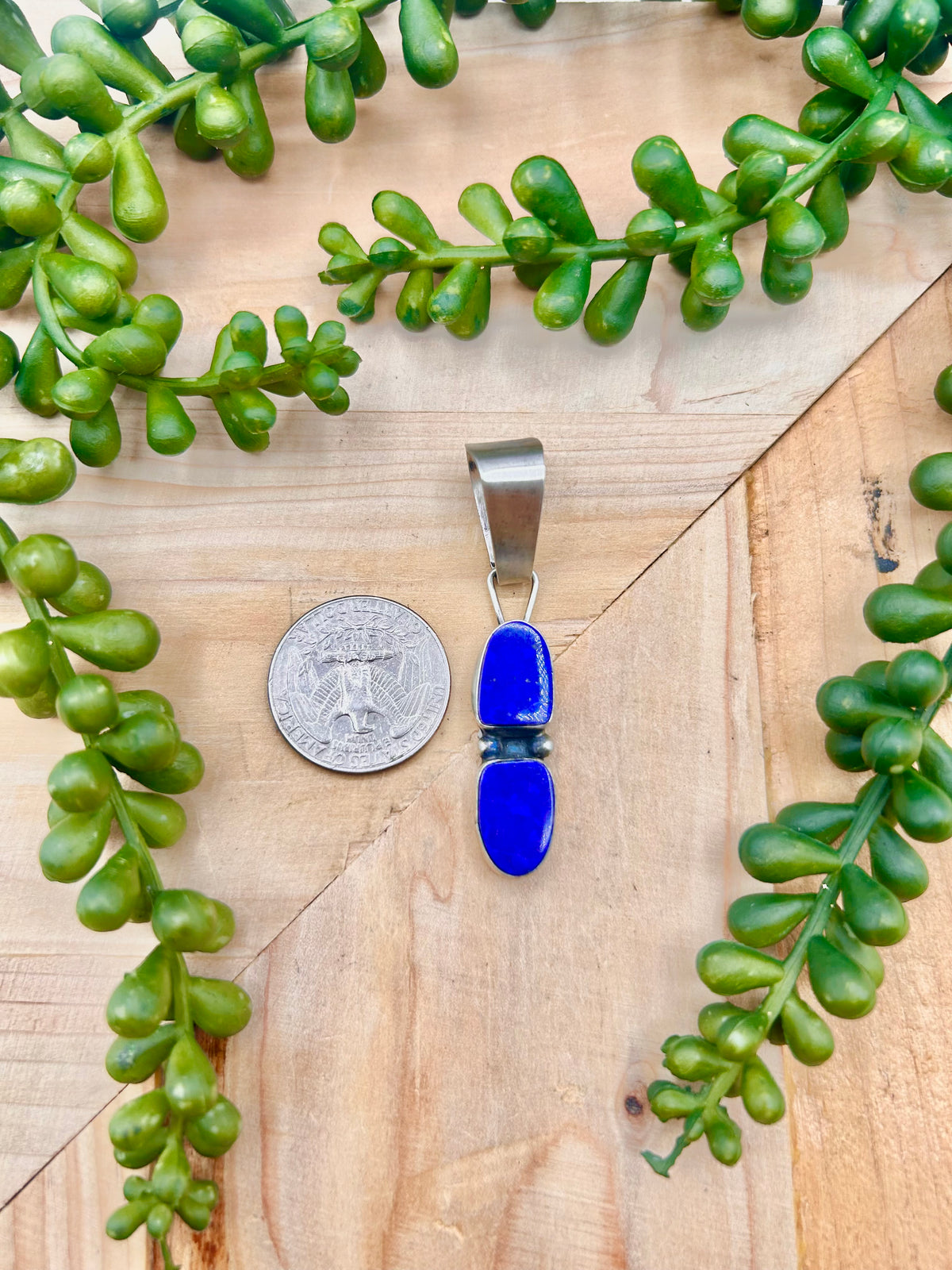 Travis Jim Lapis & Sterling Silver Pendant