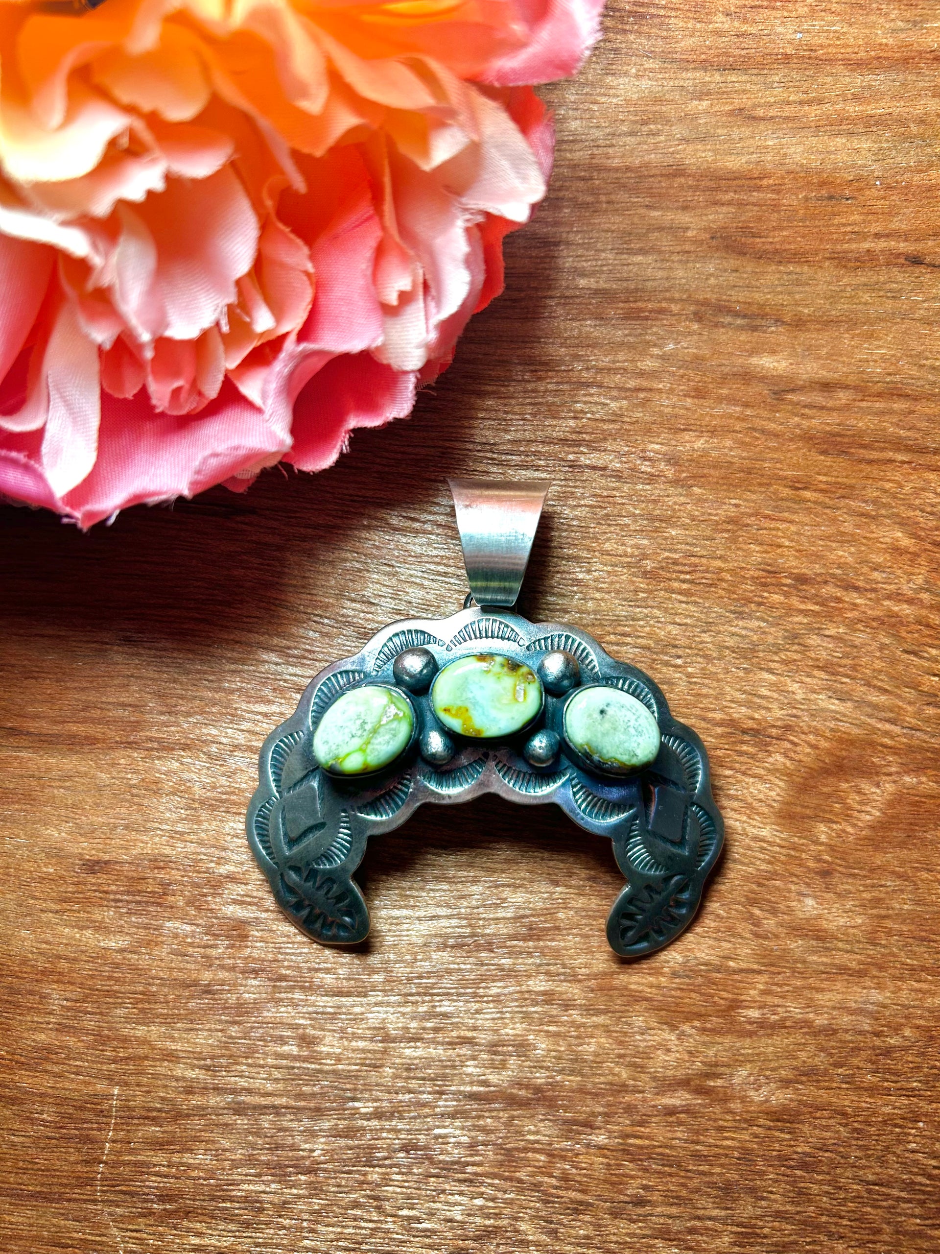 Chimney Butte Palomino Variscite & Sterling Silver Pendant