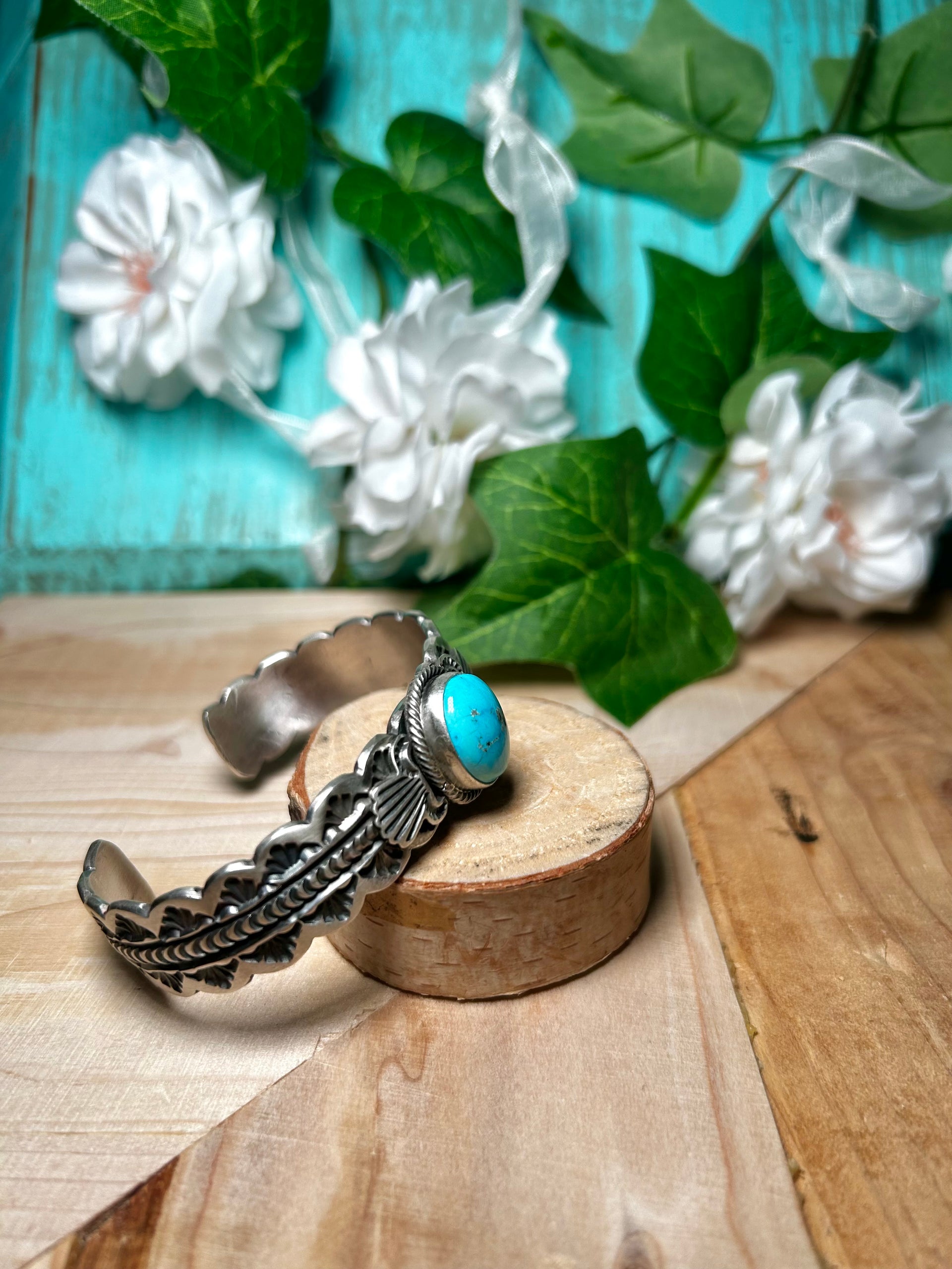 Randy Boyd Blue Ridge Turquoise & Sterling Silver Cuff Bracelet